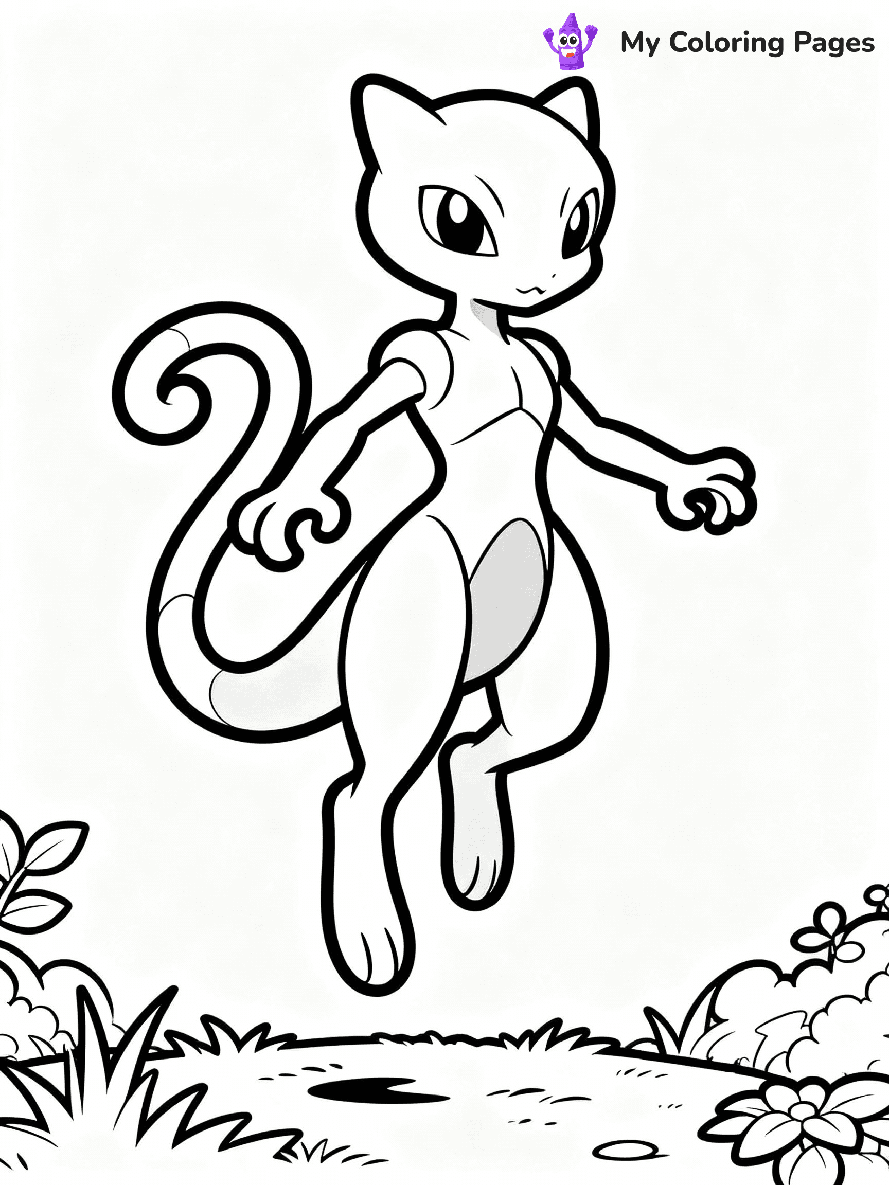 Mewtwo Coloring Pages - 7