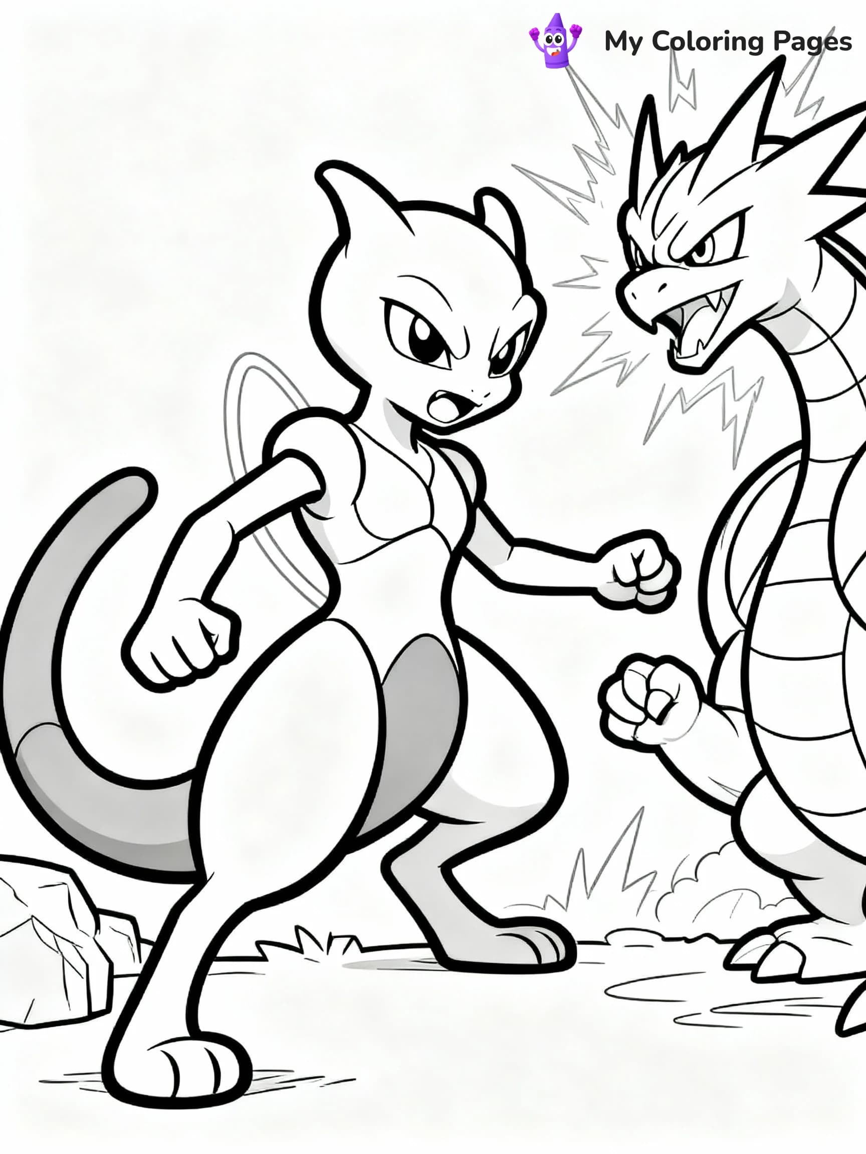 Mewtwo Coloring Pages - 6