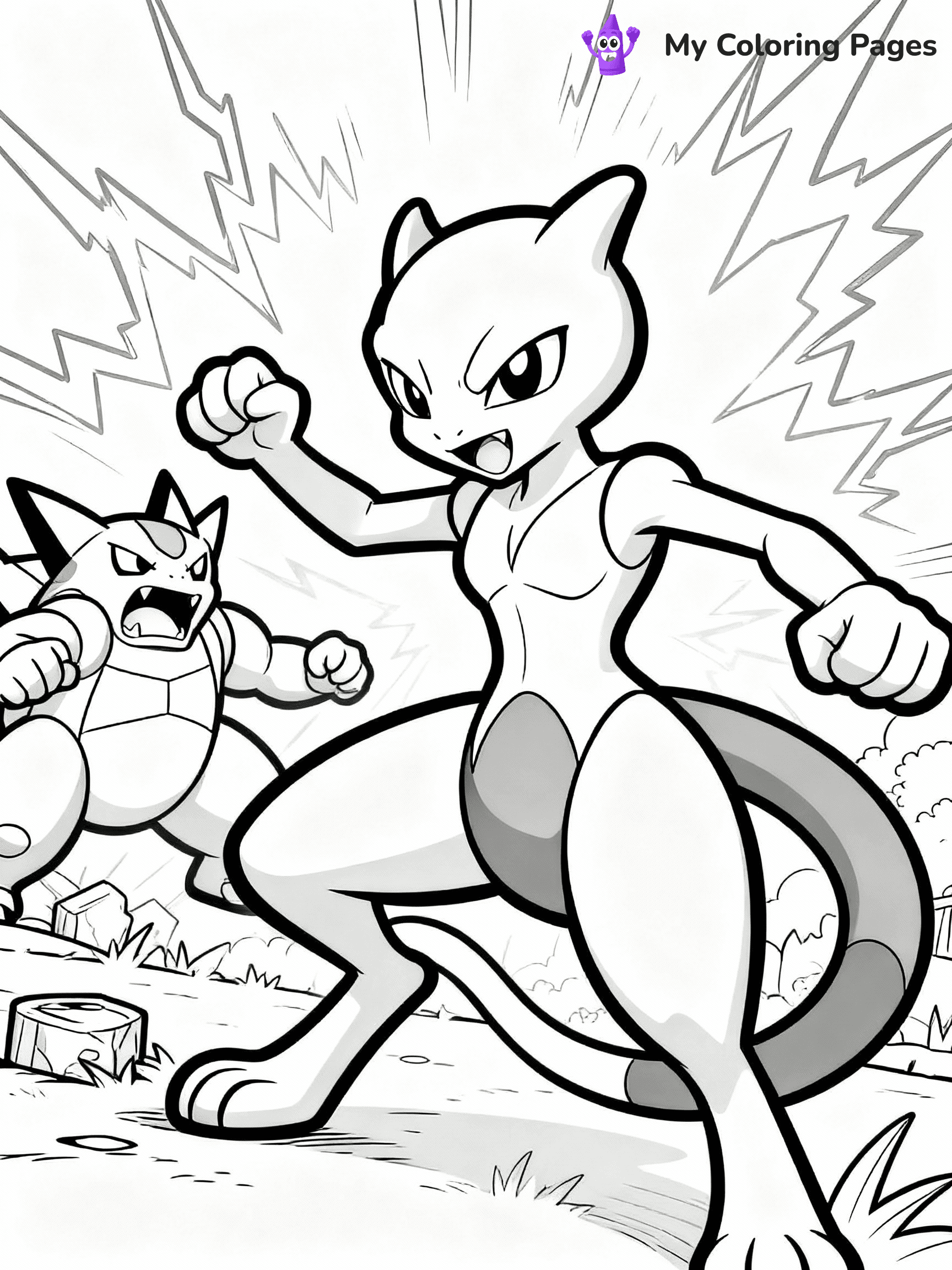 Mewtwo Coloring Pages - 5