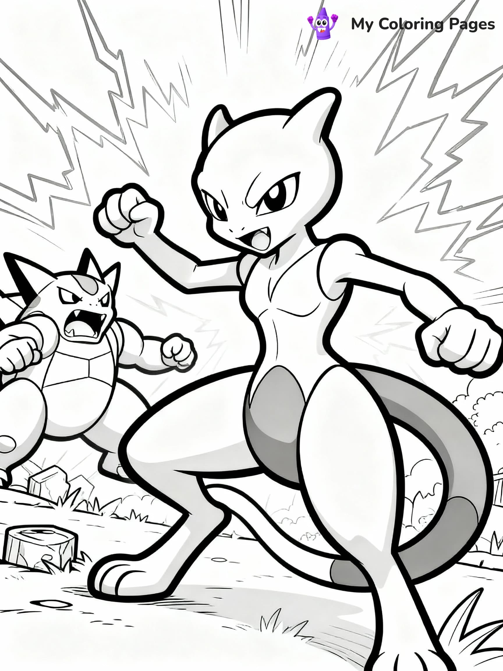 Mewtwo Coloring Pages - 5