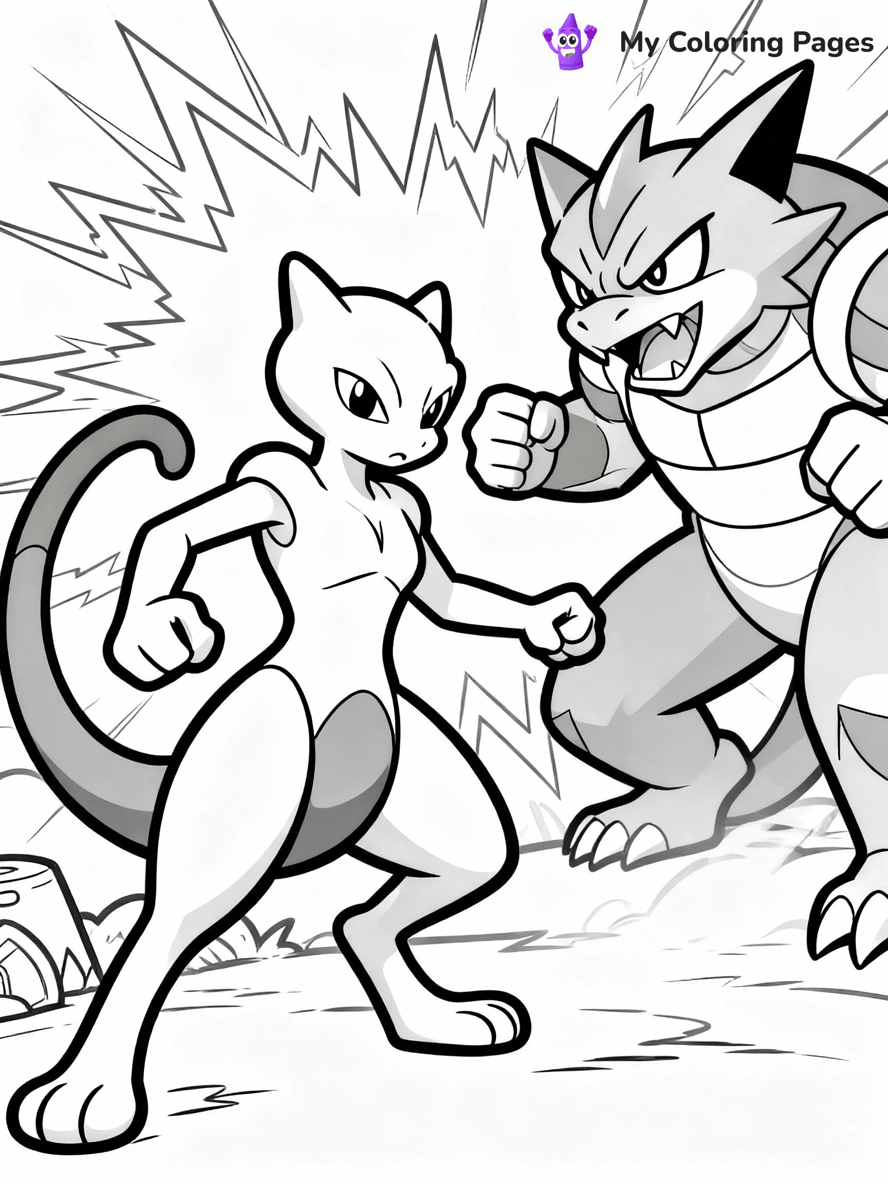 Mewtwo Coloring Pages - 4