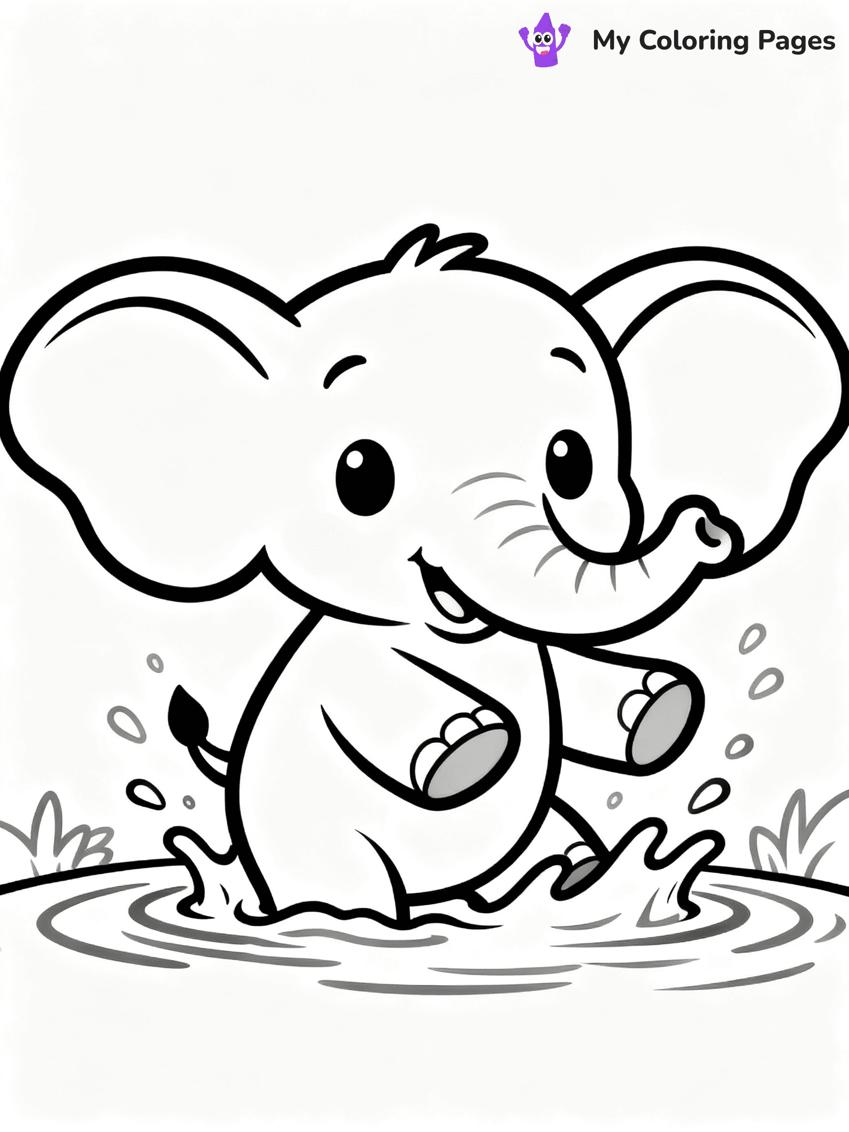 Baby Animal Coloring Pages - 107