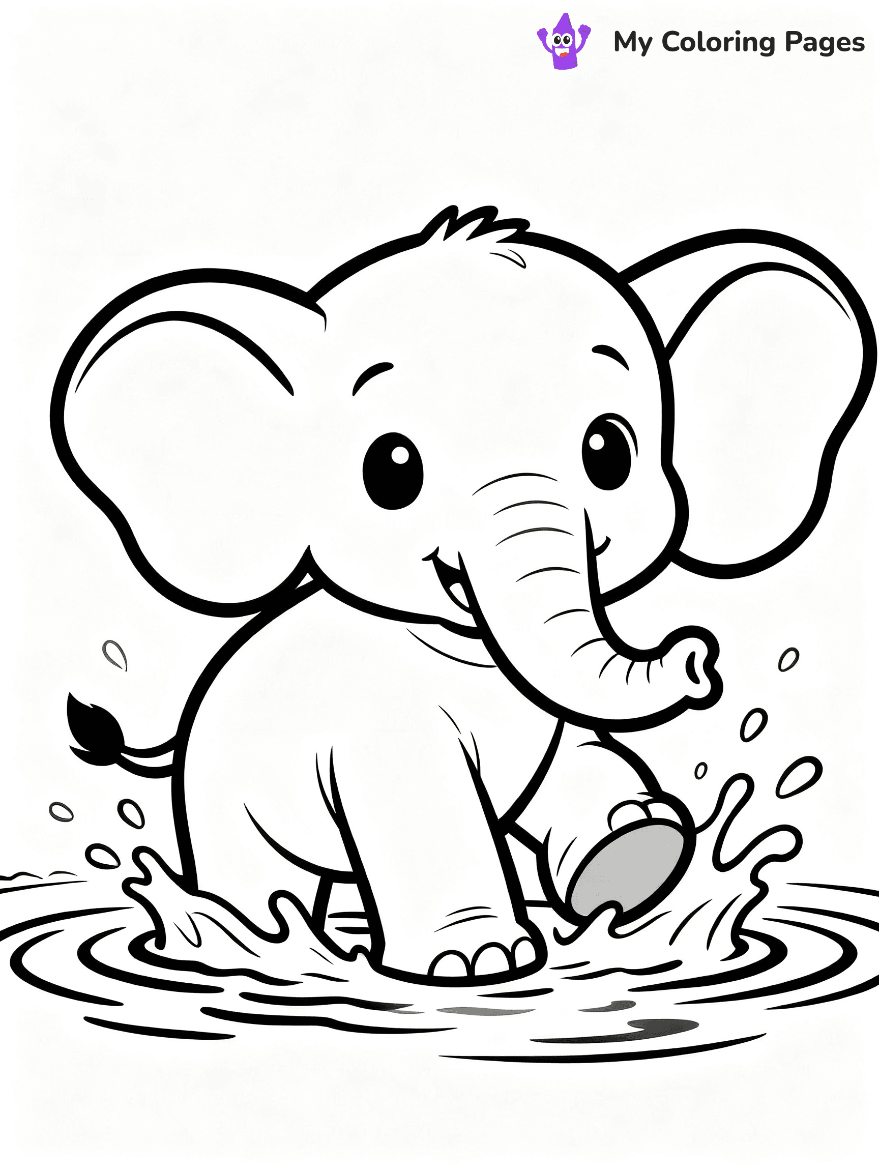 Baby Animal Coloring Pages - 105