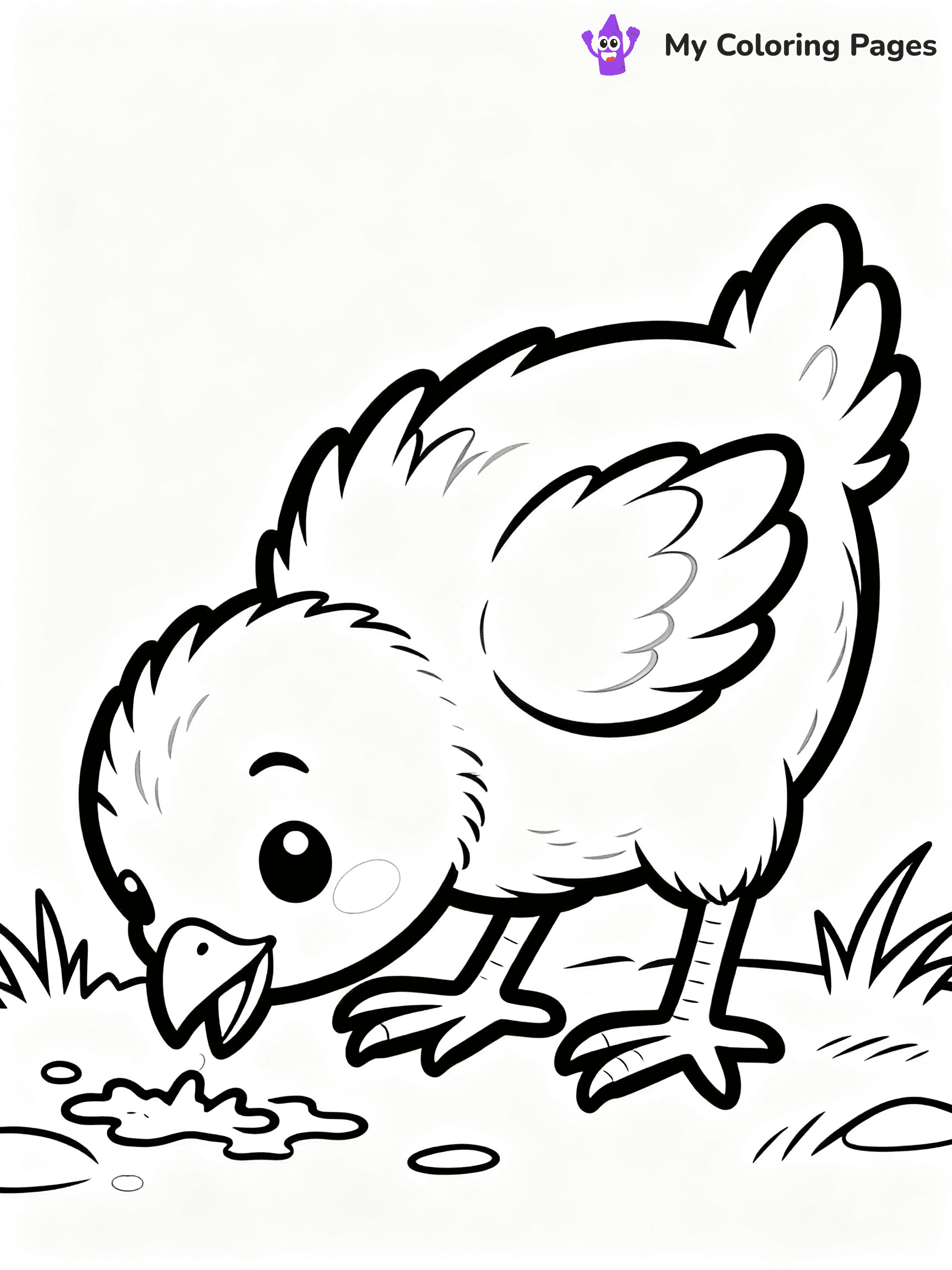 Baby Animal Coloring Pages - 101