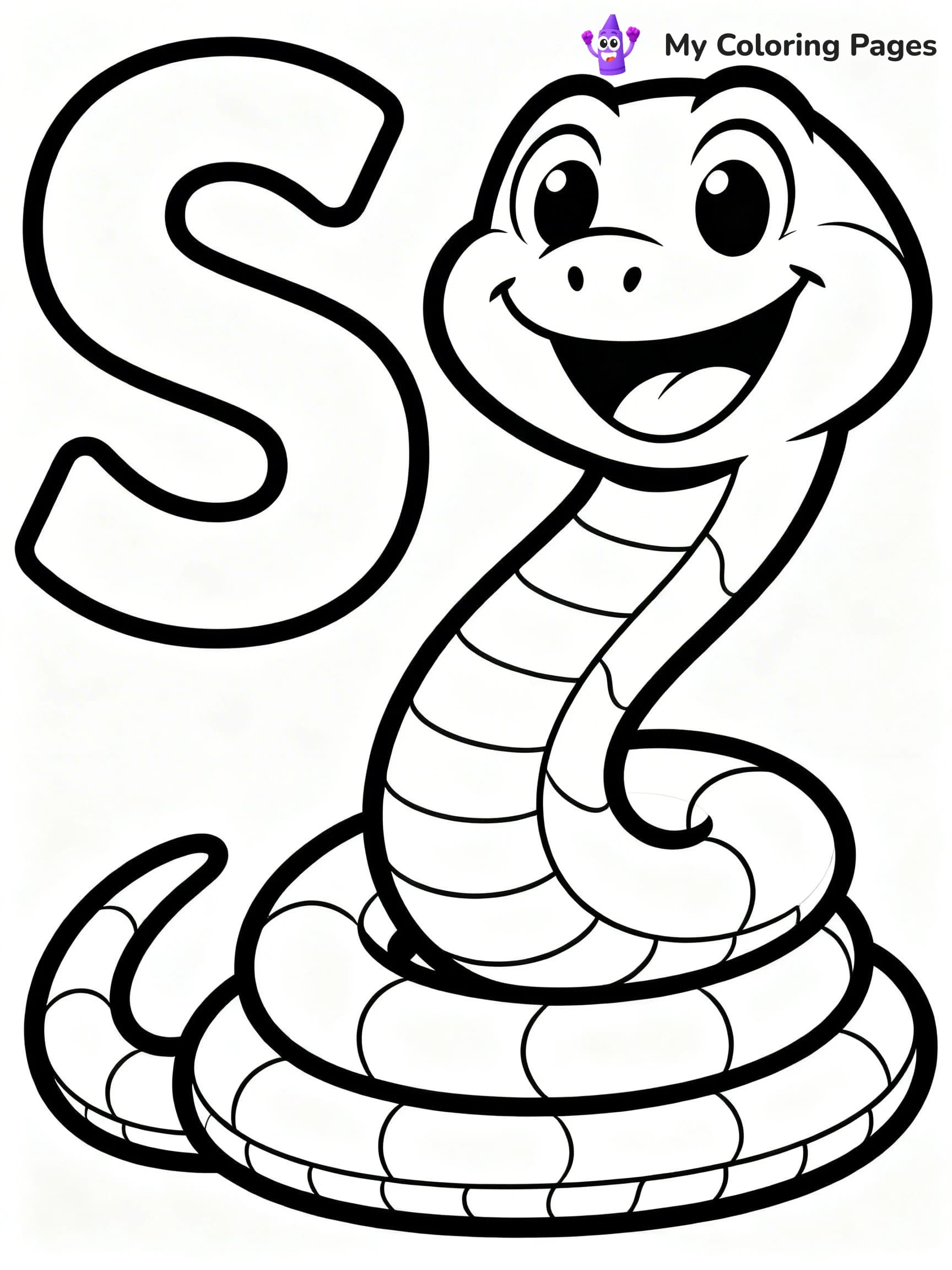 Letter S Coloring Pages - 1