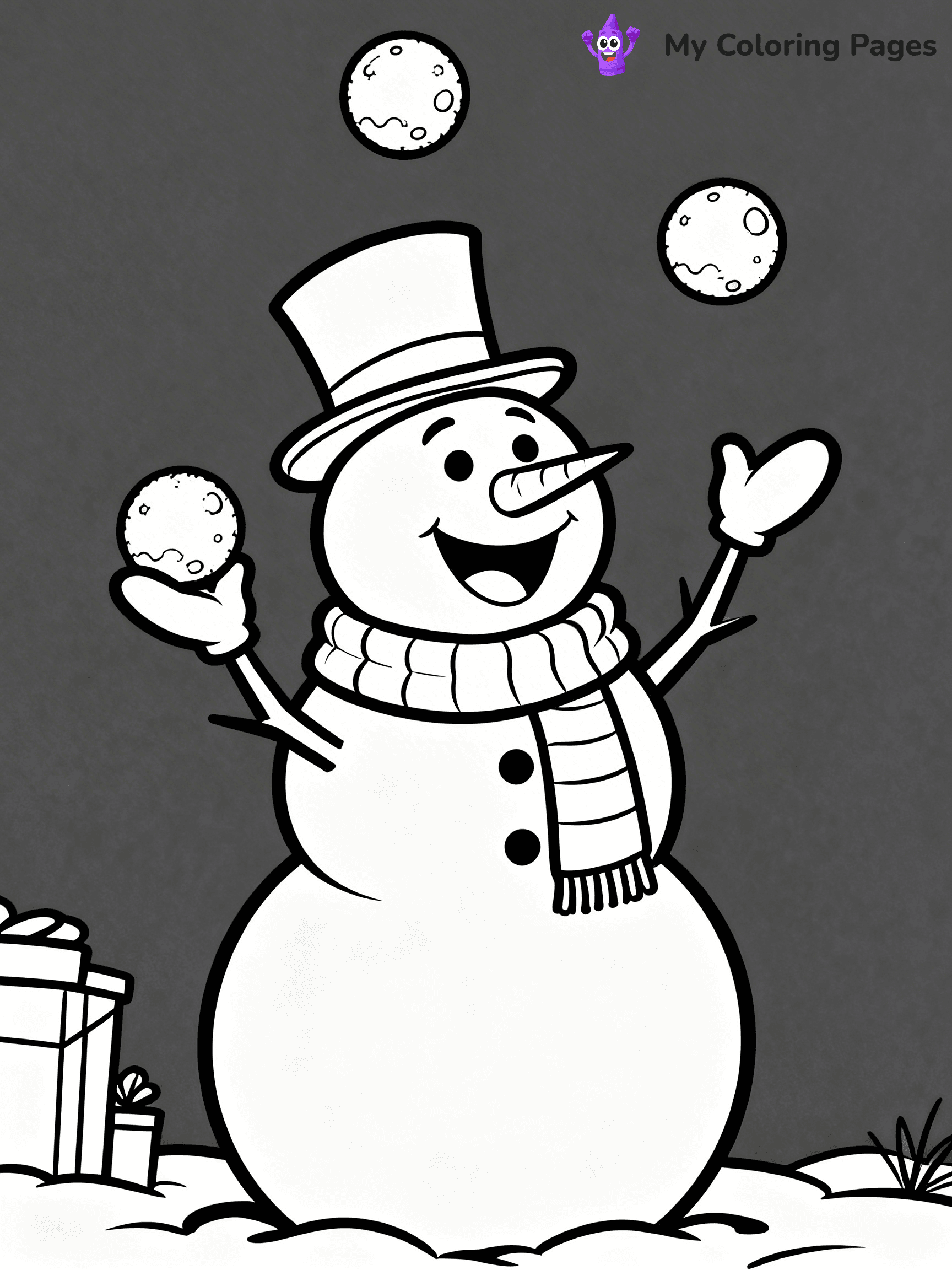 Funny Christmas Coloring Pages - 62