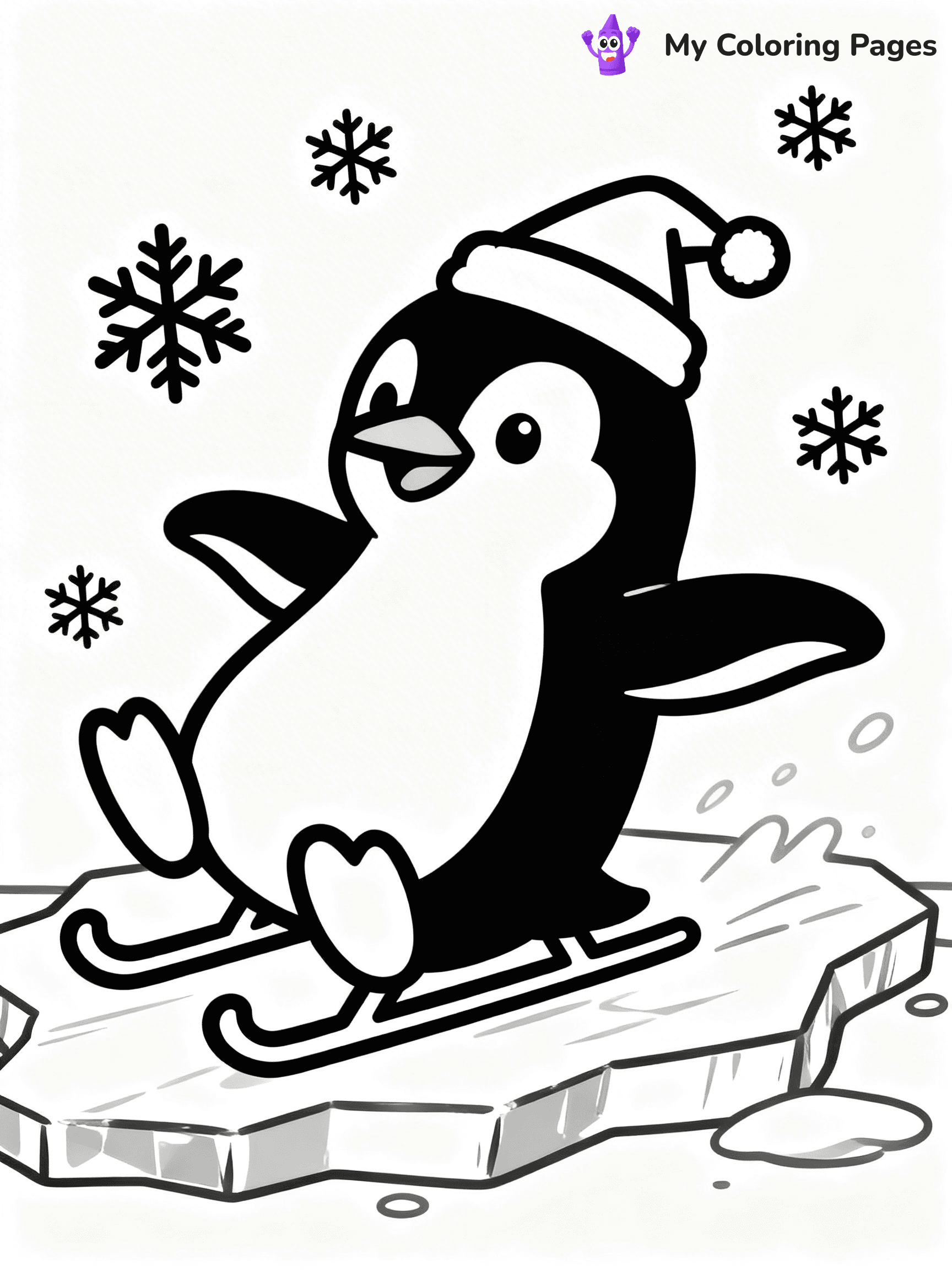 Funny Christmas Coloring Pages - 59