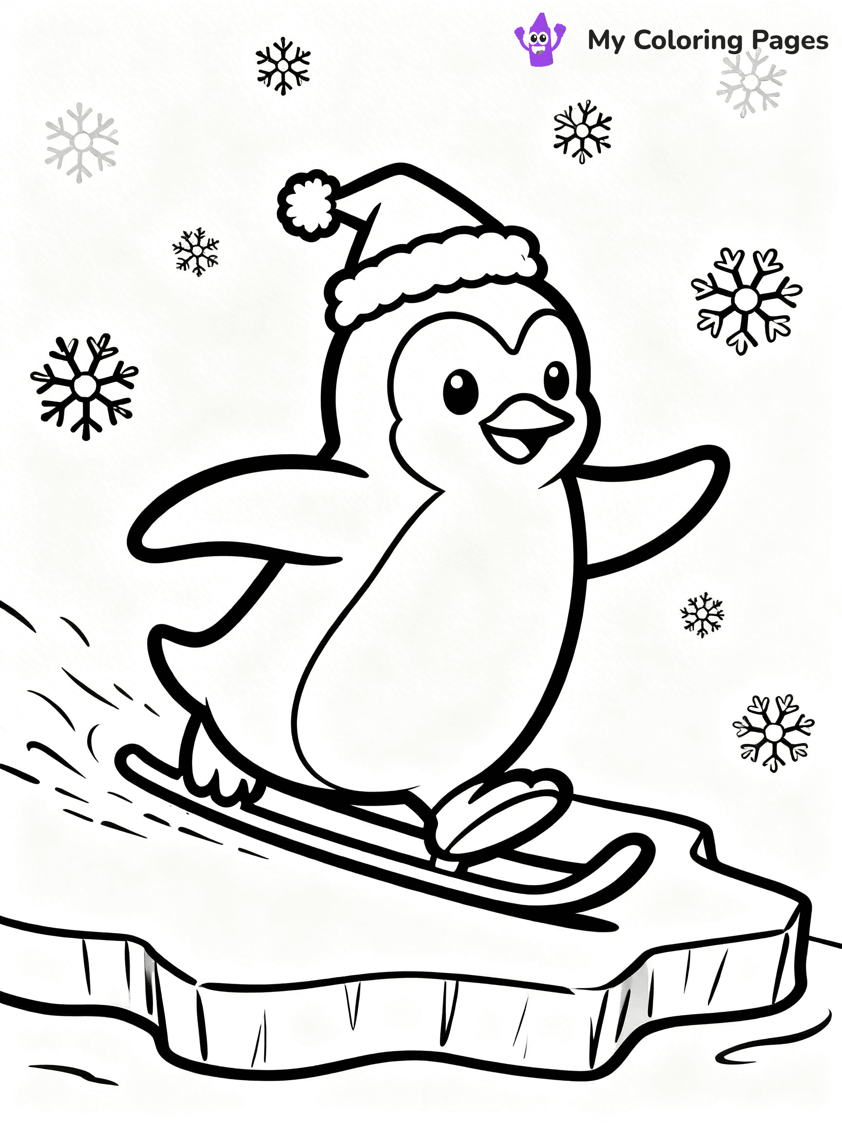 Funny Christmas Coloring Pages - 57