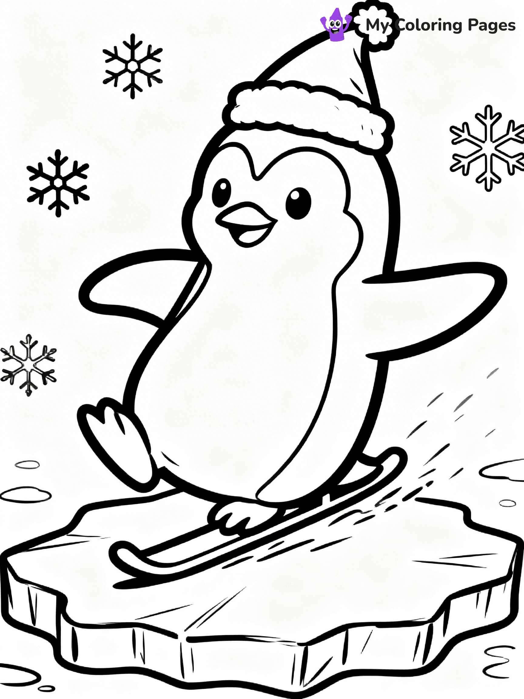 Funny Christmas Coloring Pages - 55