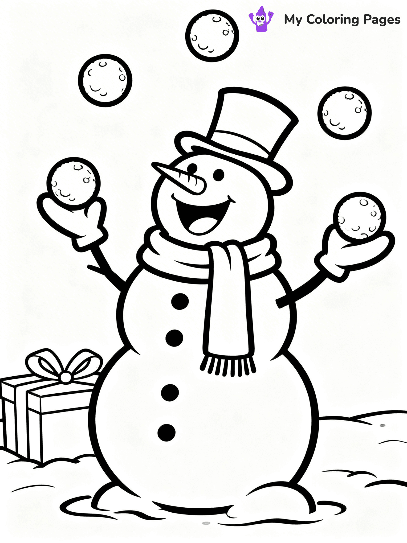 Funny Christmas Coloring Pages - 54