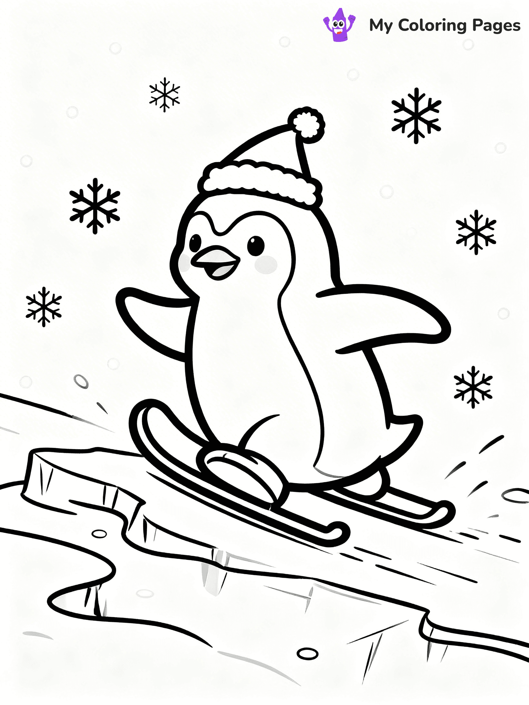 Funny Christmas Coloring Pages - 52