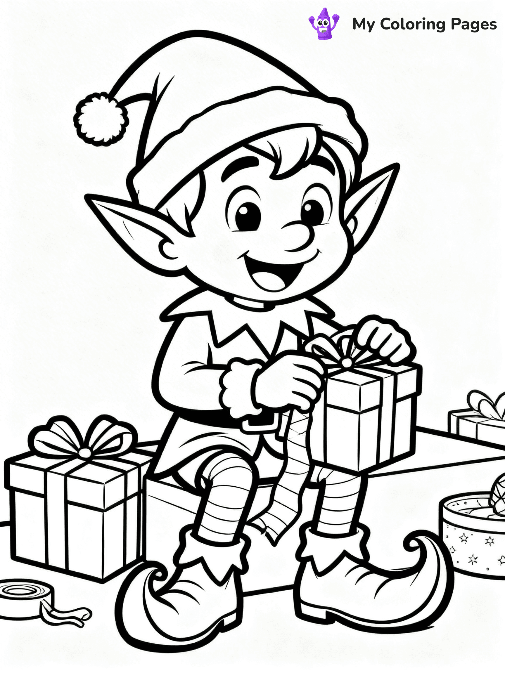 Funny Christmas Coloring Pages - 44