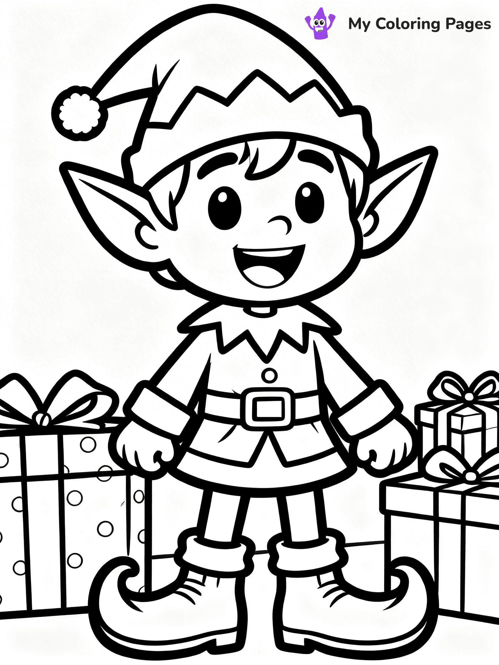 Funny Christmas Coloring Pages - 38