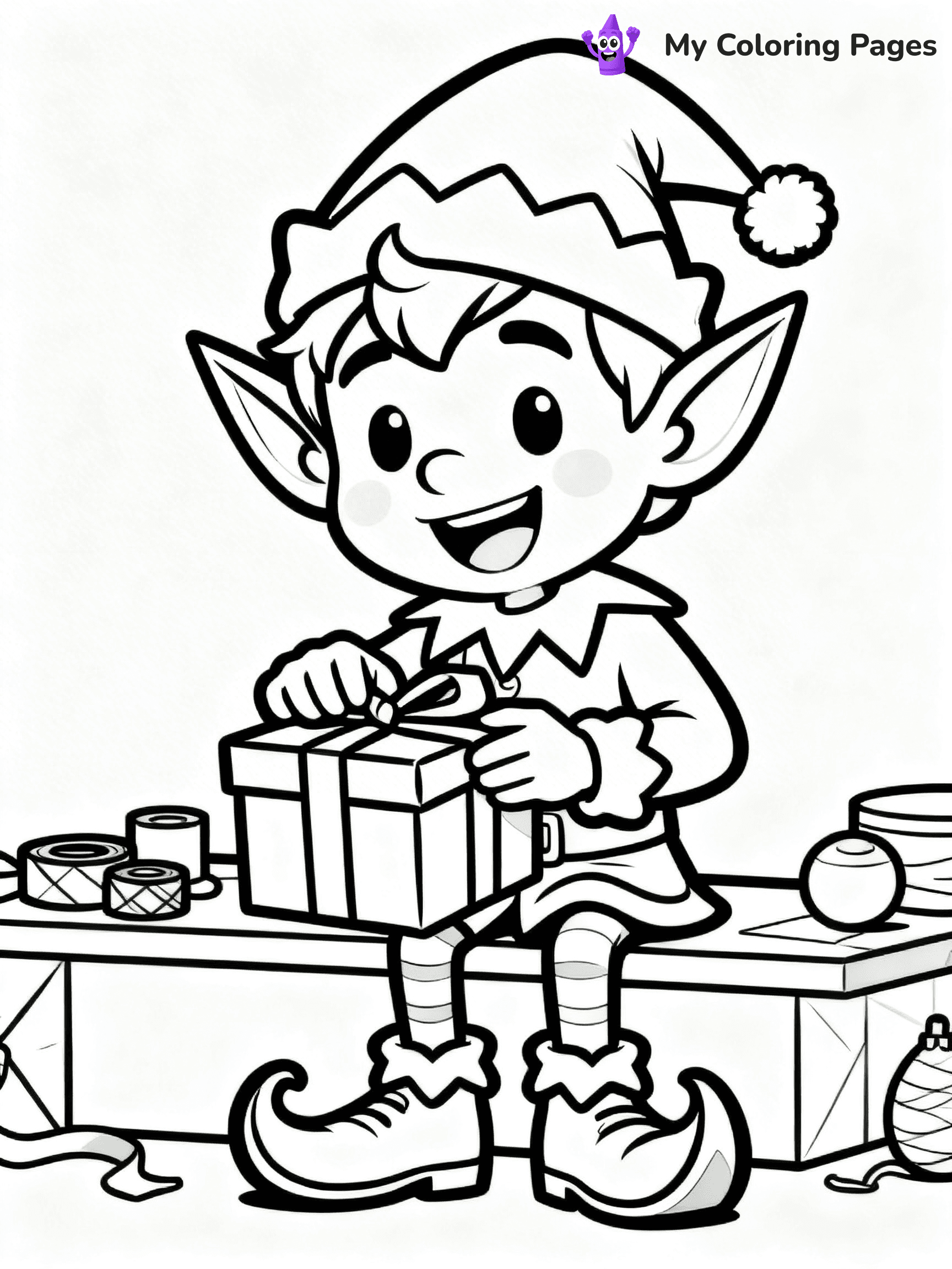 Funny Christmas Coloring Pages - 37