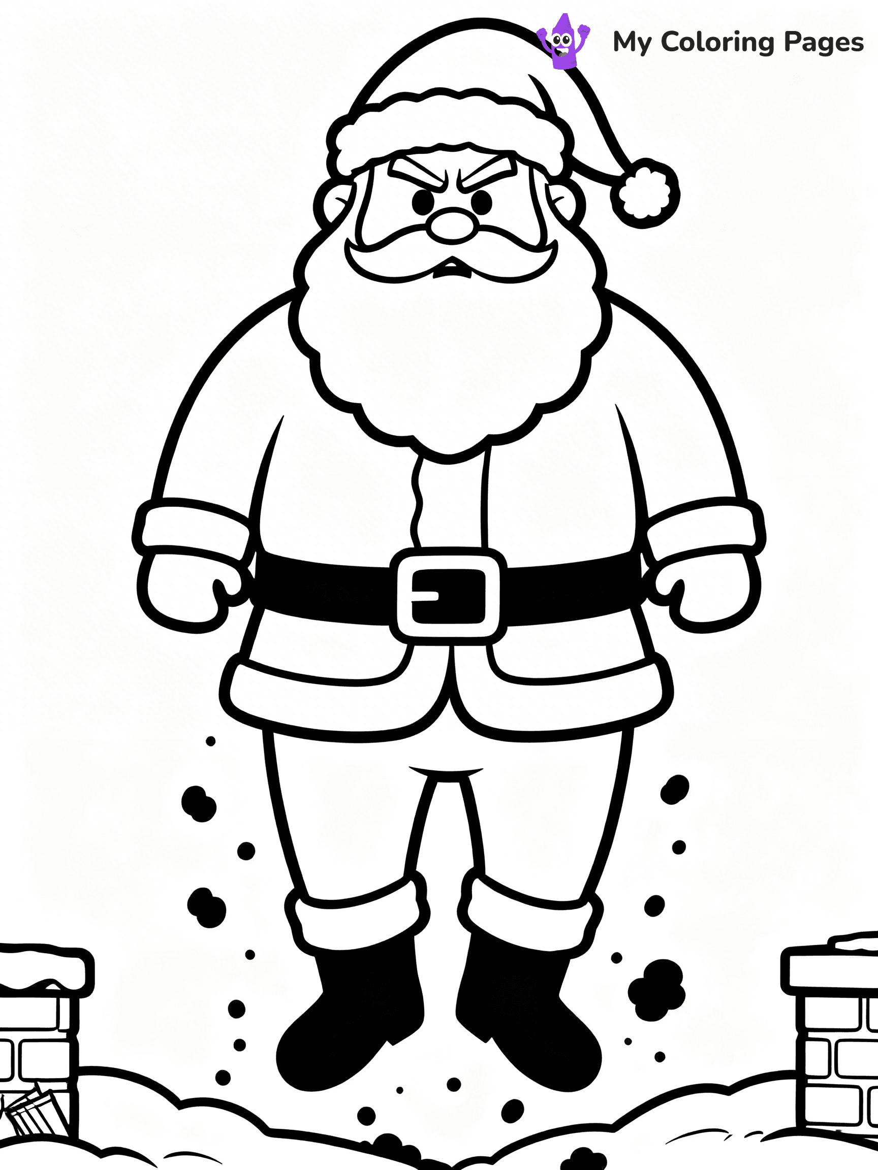 Funny Christmas Coloring Pages - 32