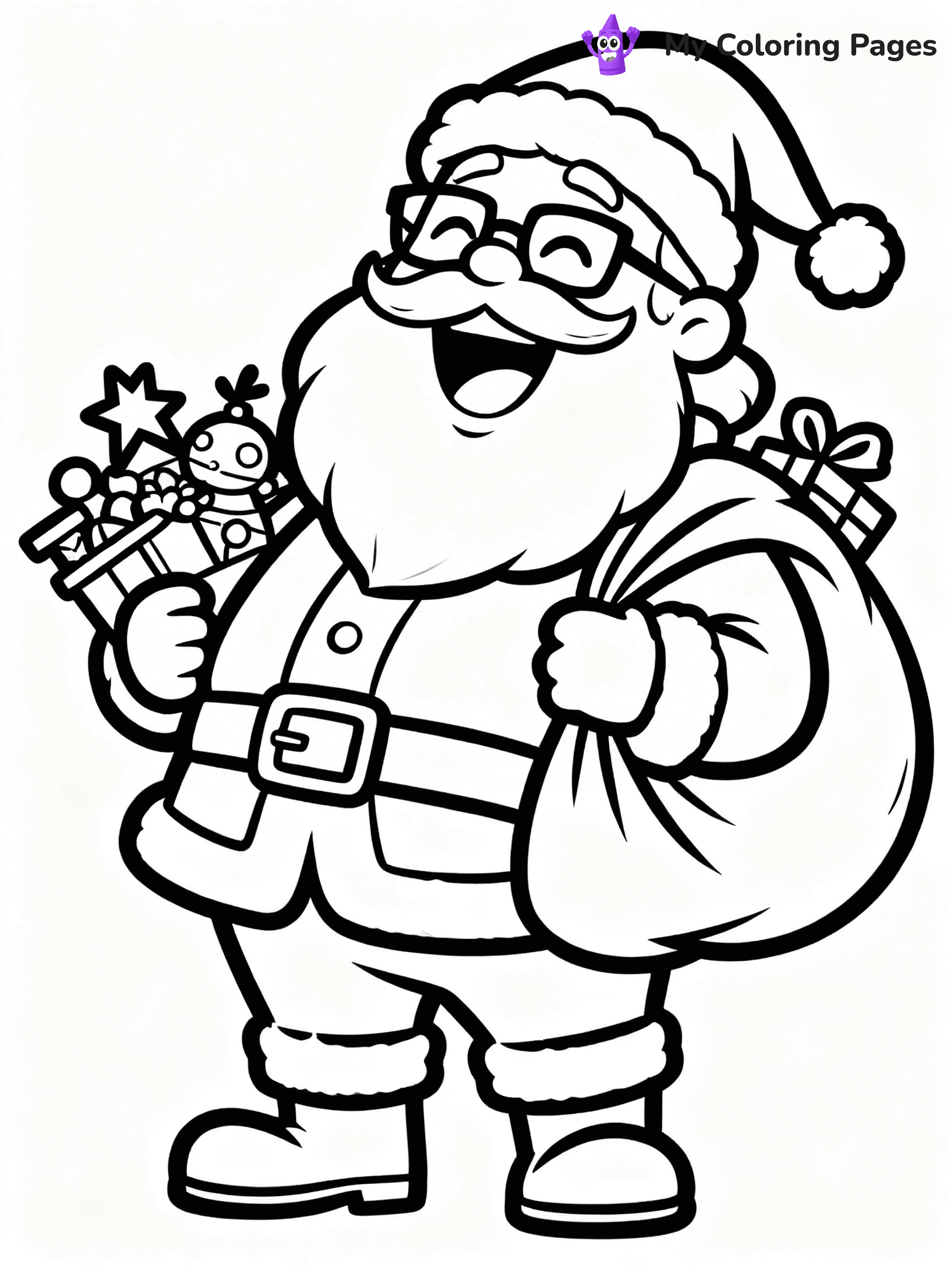 Funny Christmas Coloring Pages - 21