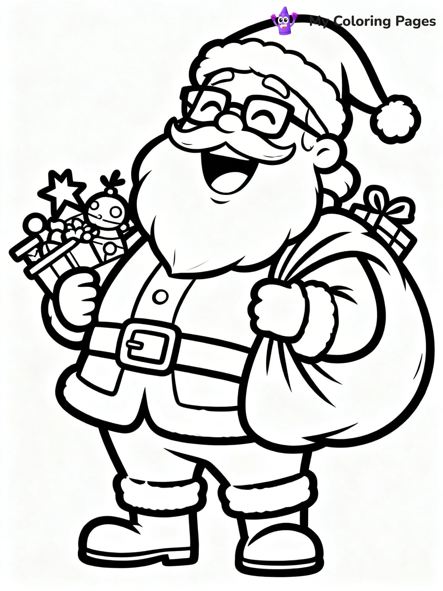 Funny Christmas Coloring Pages - 21