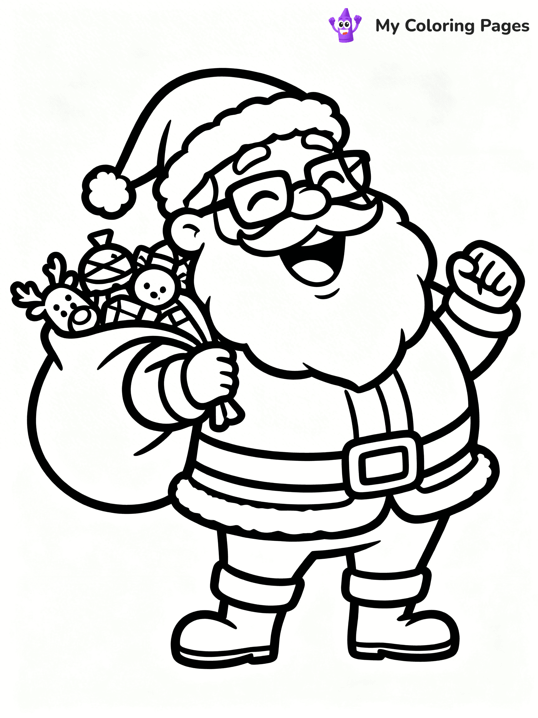 Funny Christmas Coloring Pages - 20