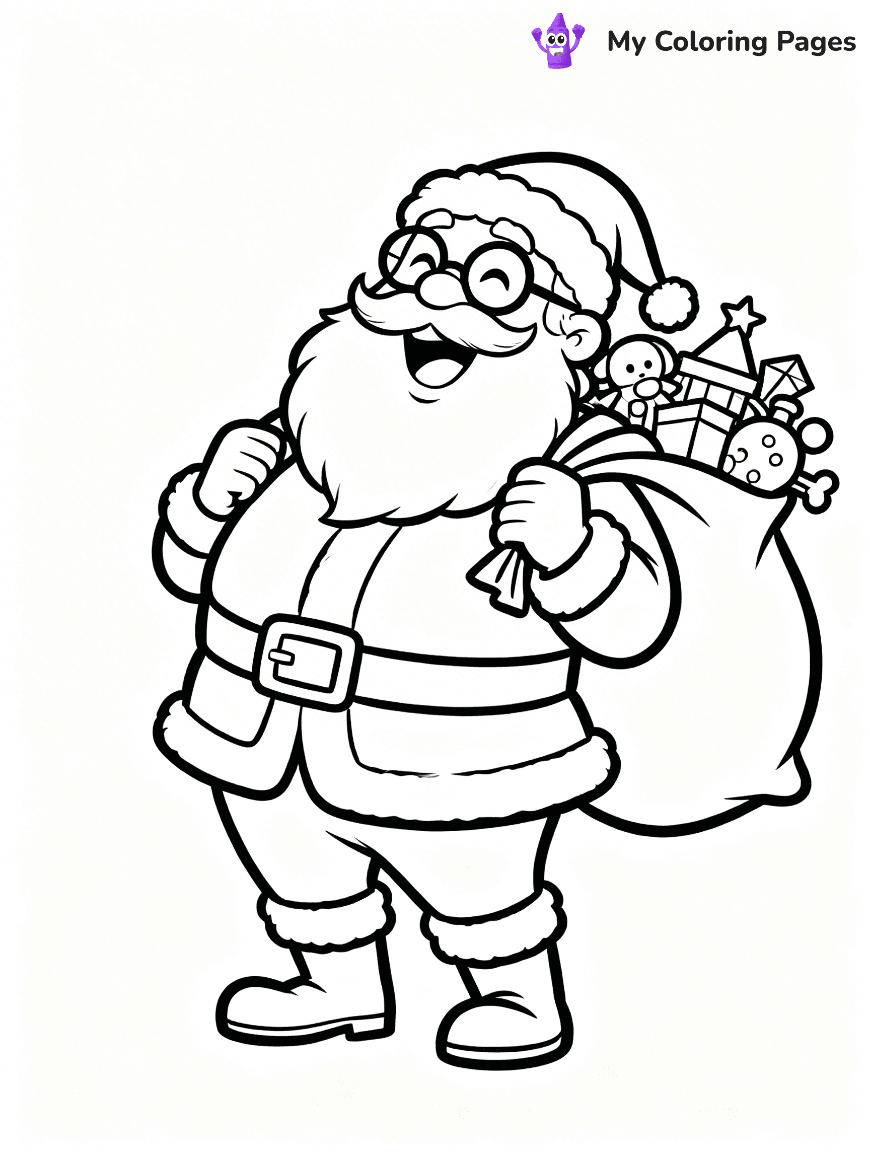Funny Christmas Coloring Pages - 19