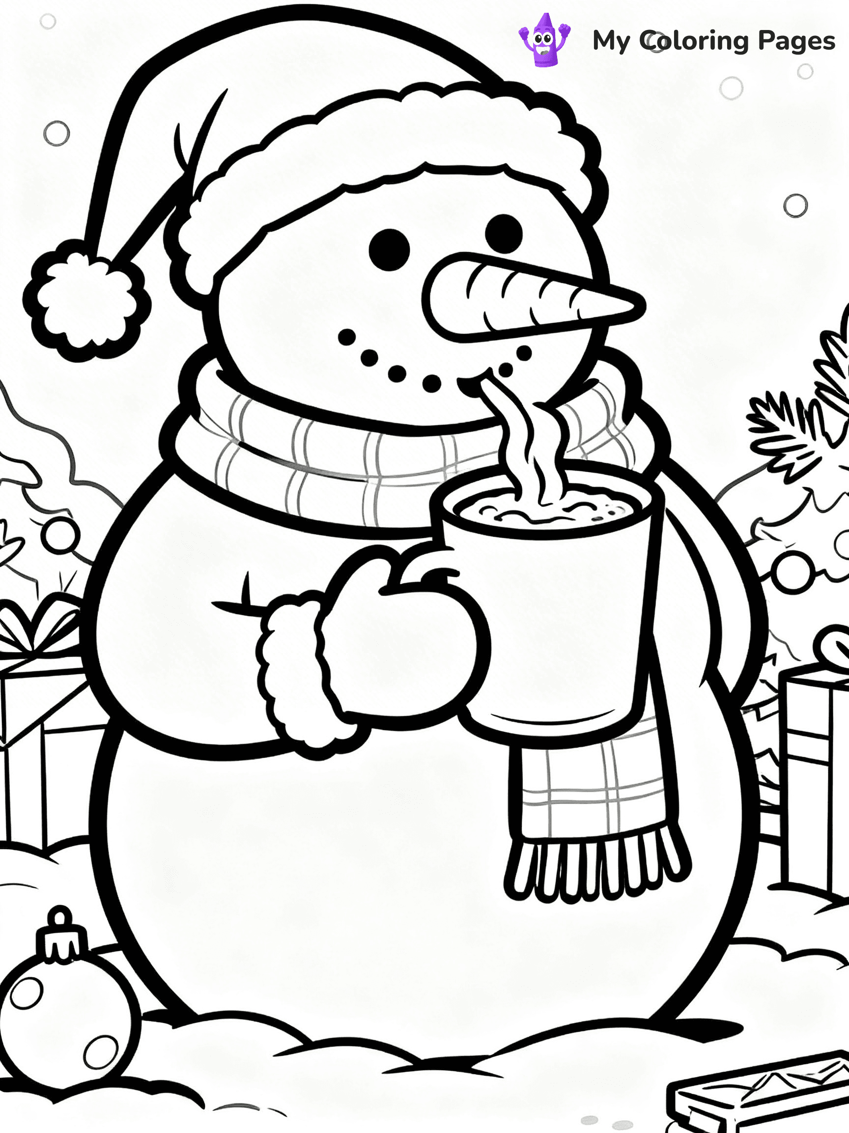 Funny Christmas Coloring Pages - 12