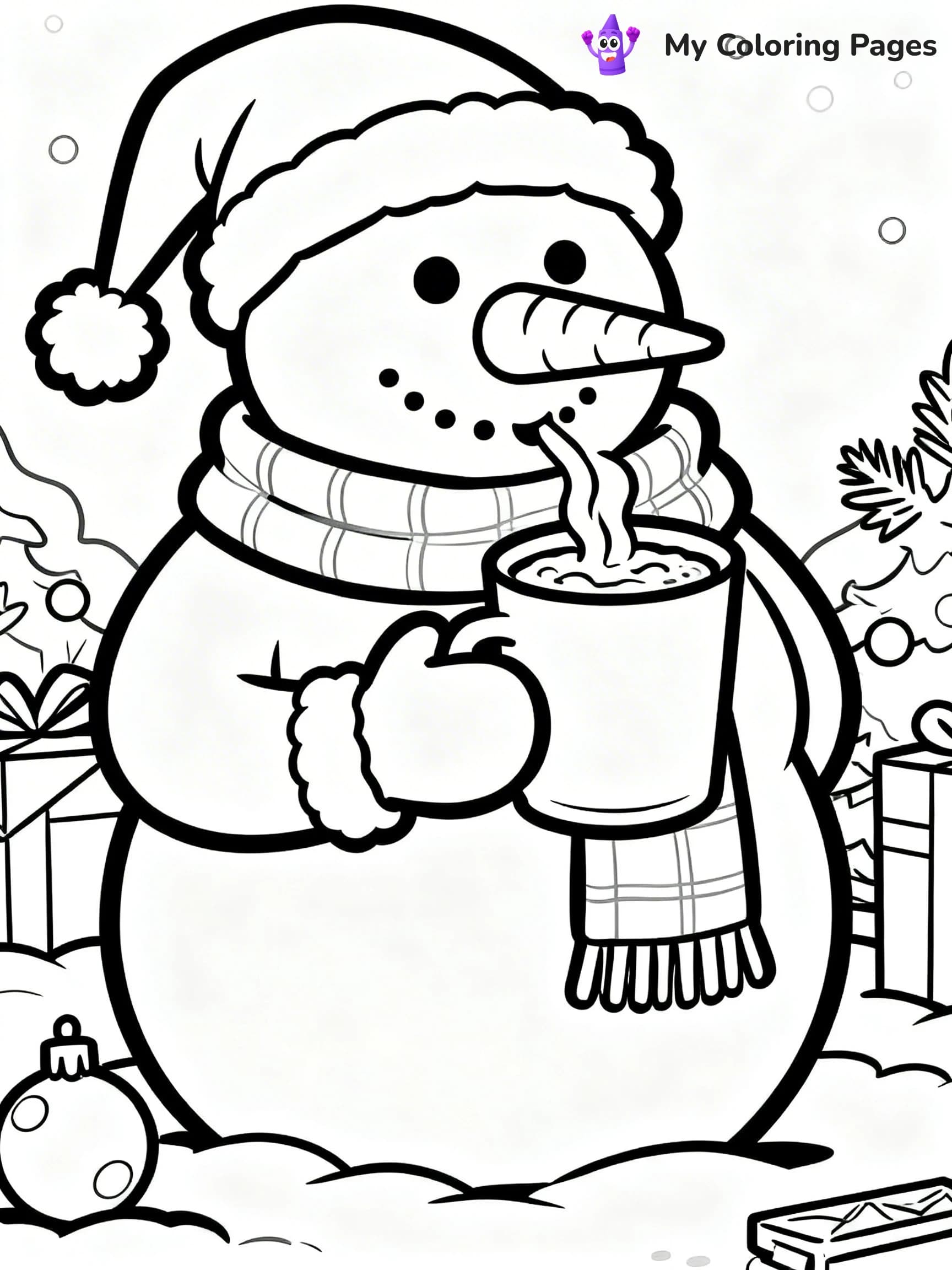 Funny Christmas Coloring Pages - 12