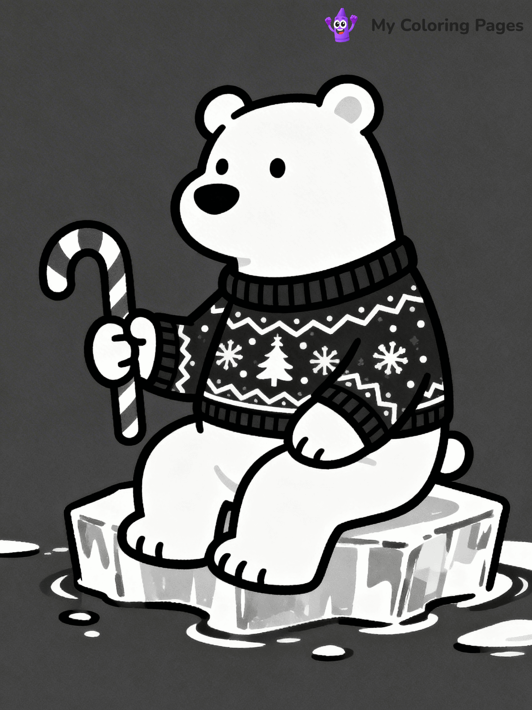 Funny Christmas Coloring Pages - 10