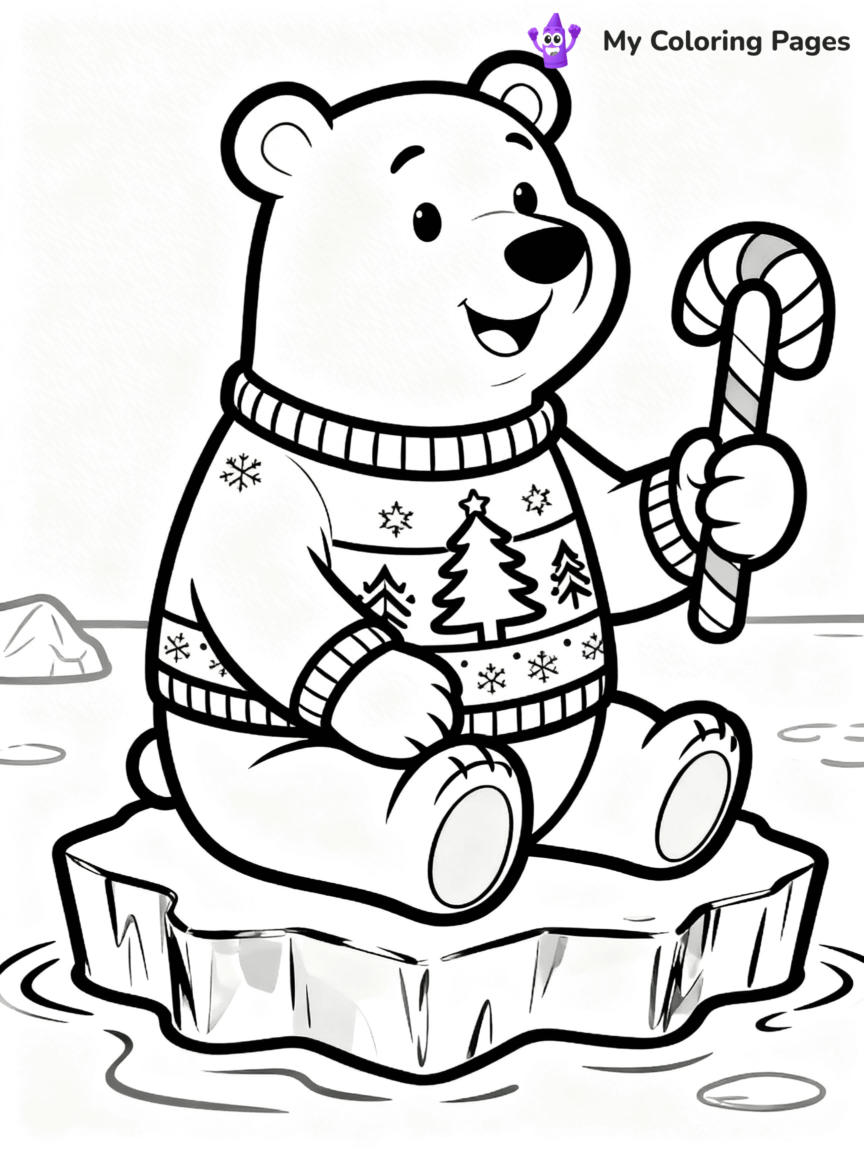 Funny Christmas Coloring Pages - 9