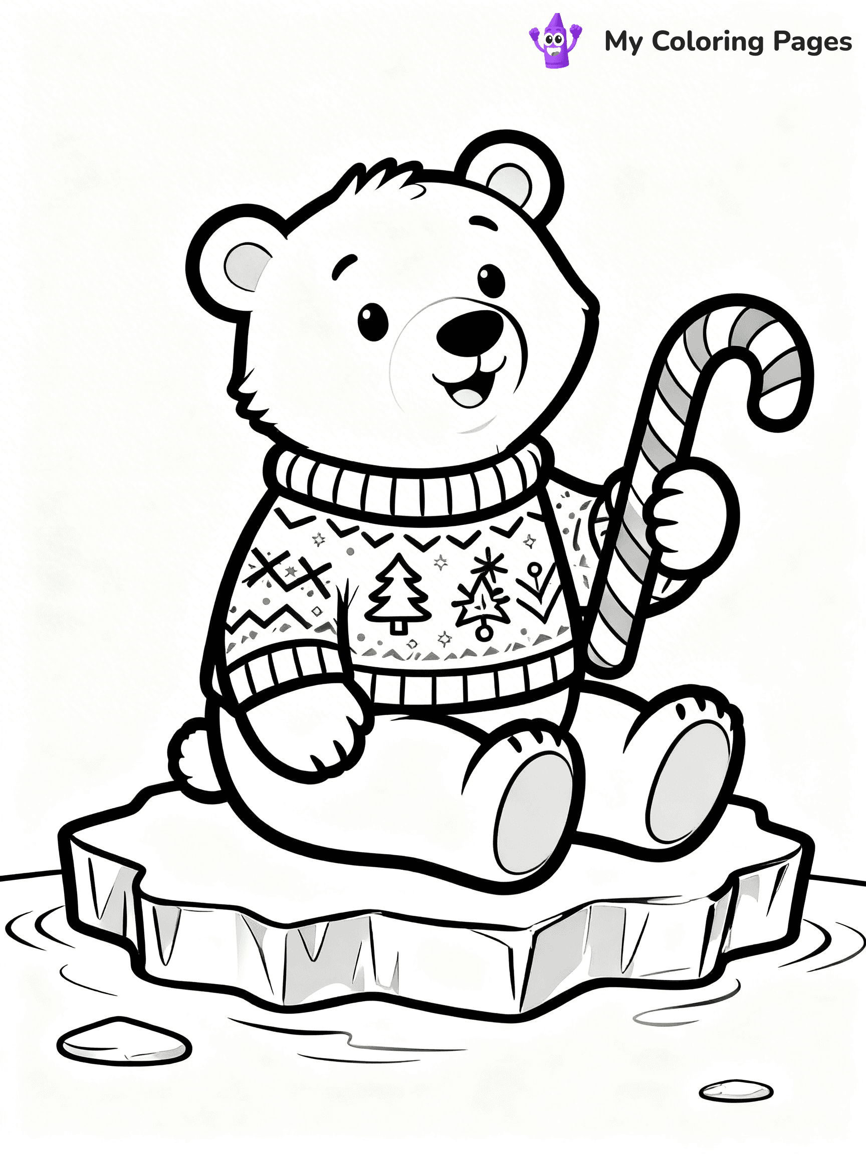 Funny Christmas Coloring Pages - 8