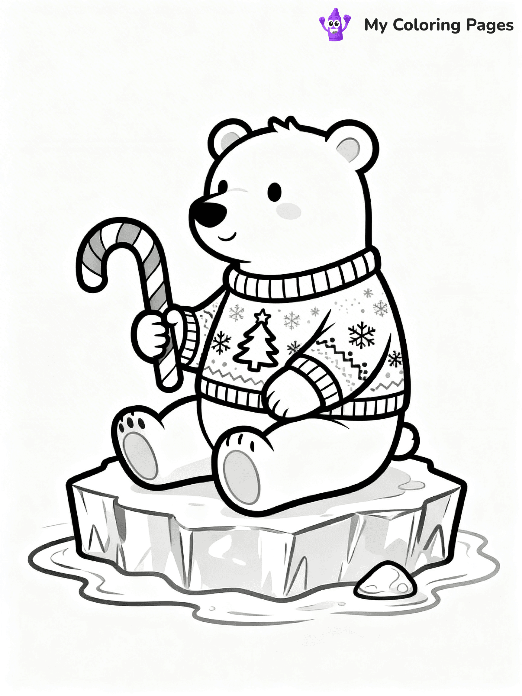 Funny Christmas Coloring Pages - 7