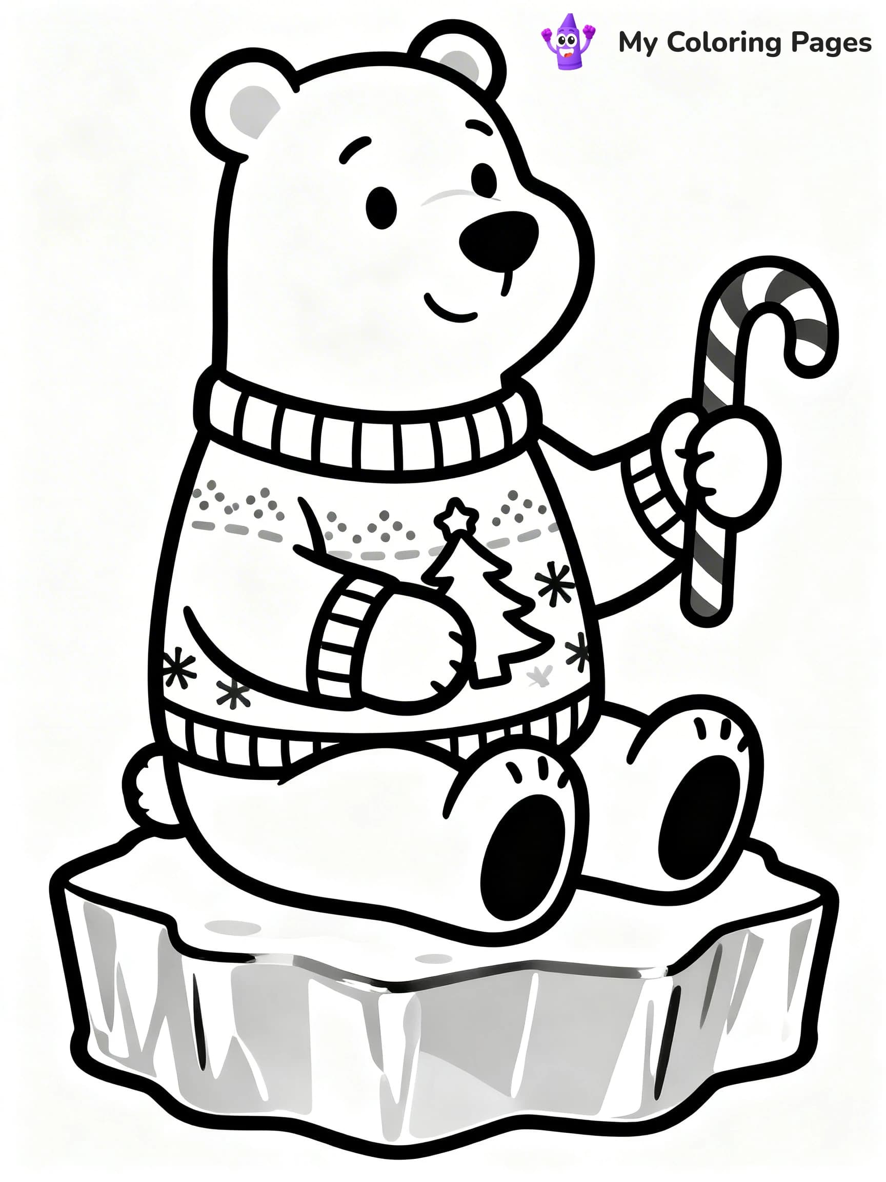 Funny Christmas Coloring Pages - 6