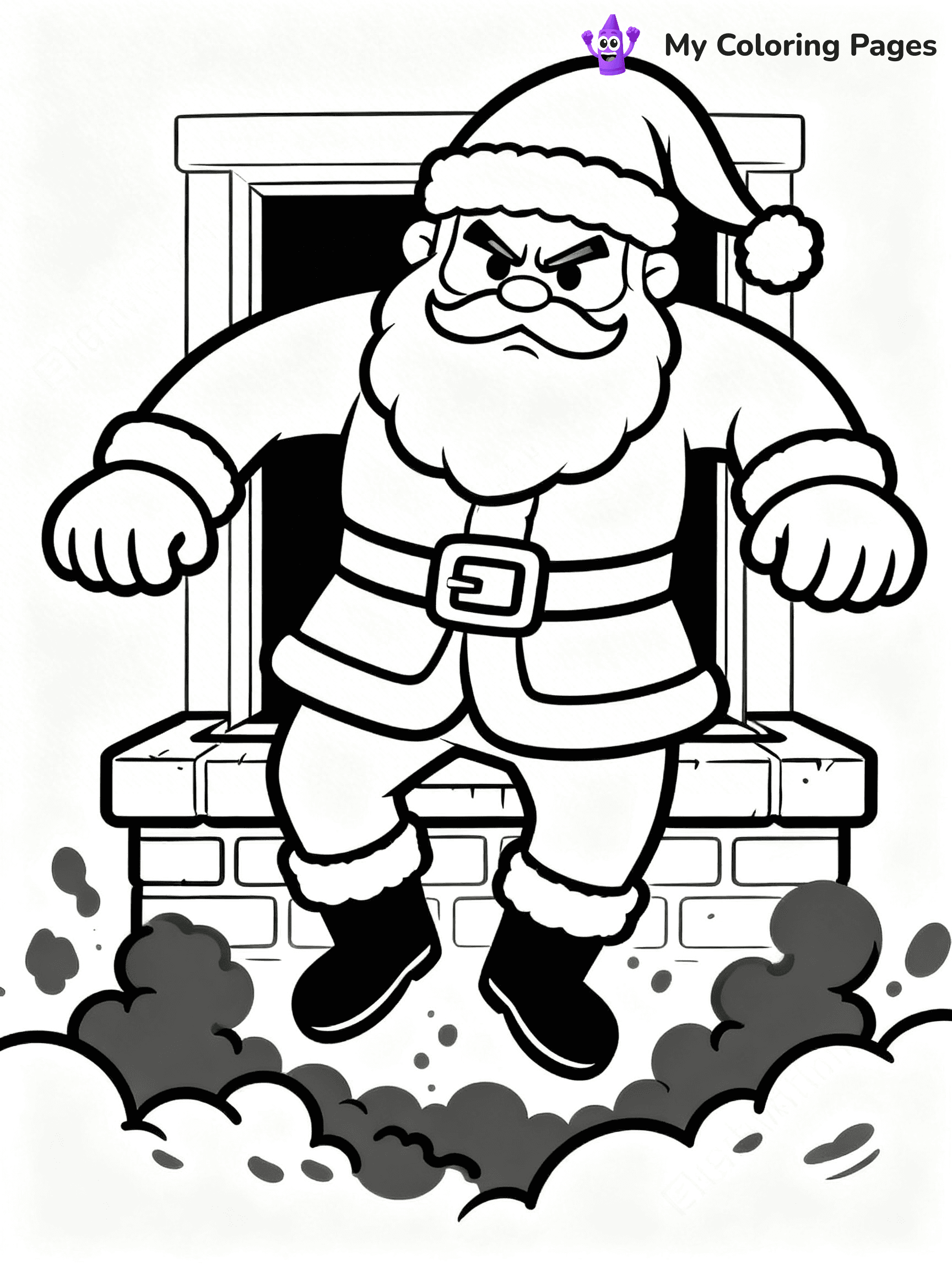Funny Christmas Coloring Pages - 2