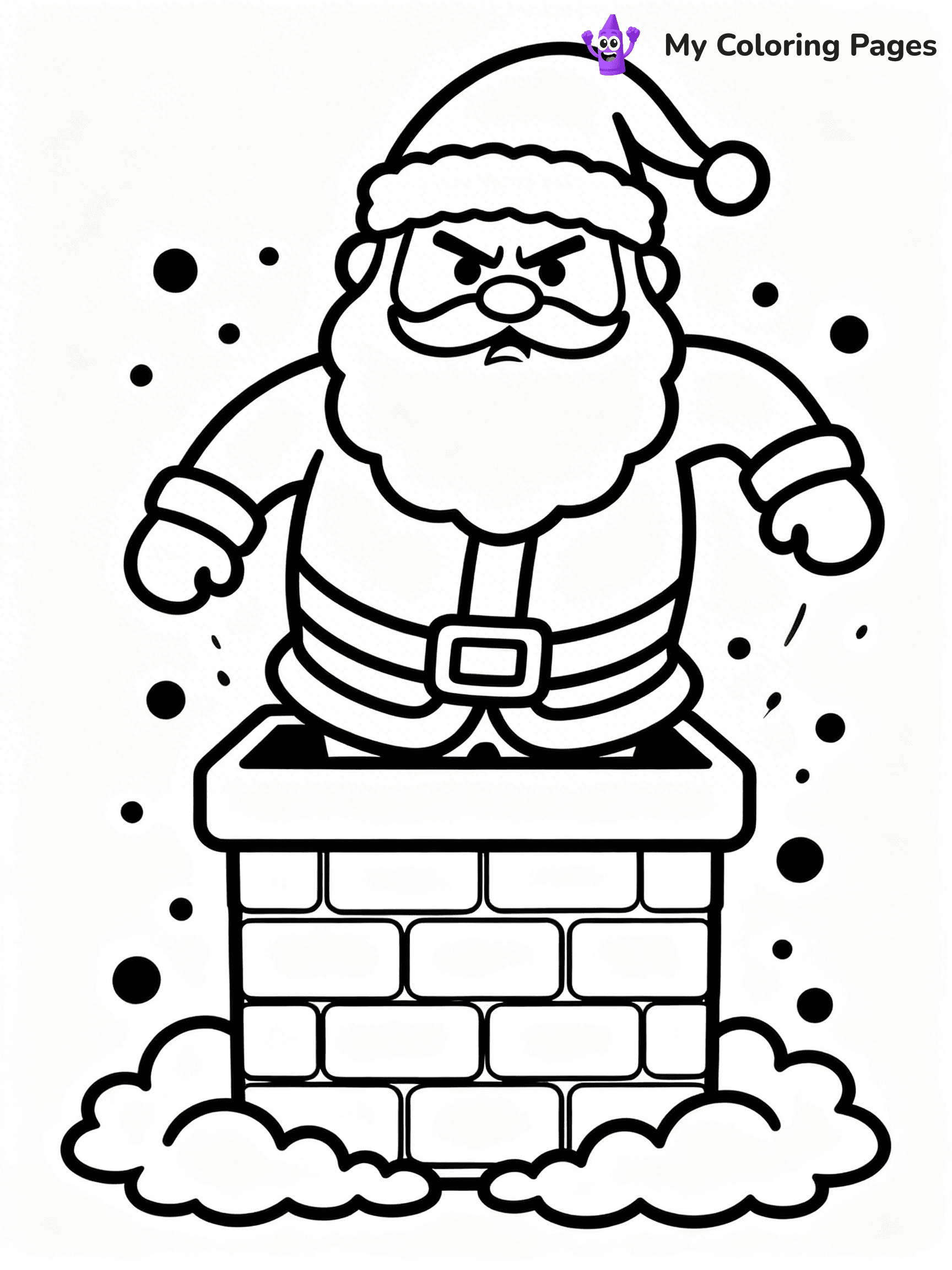Funny Christmas Coloring Pages - 1
