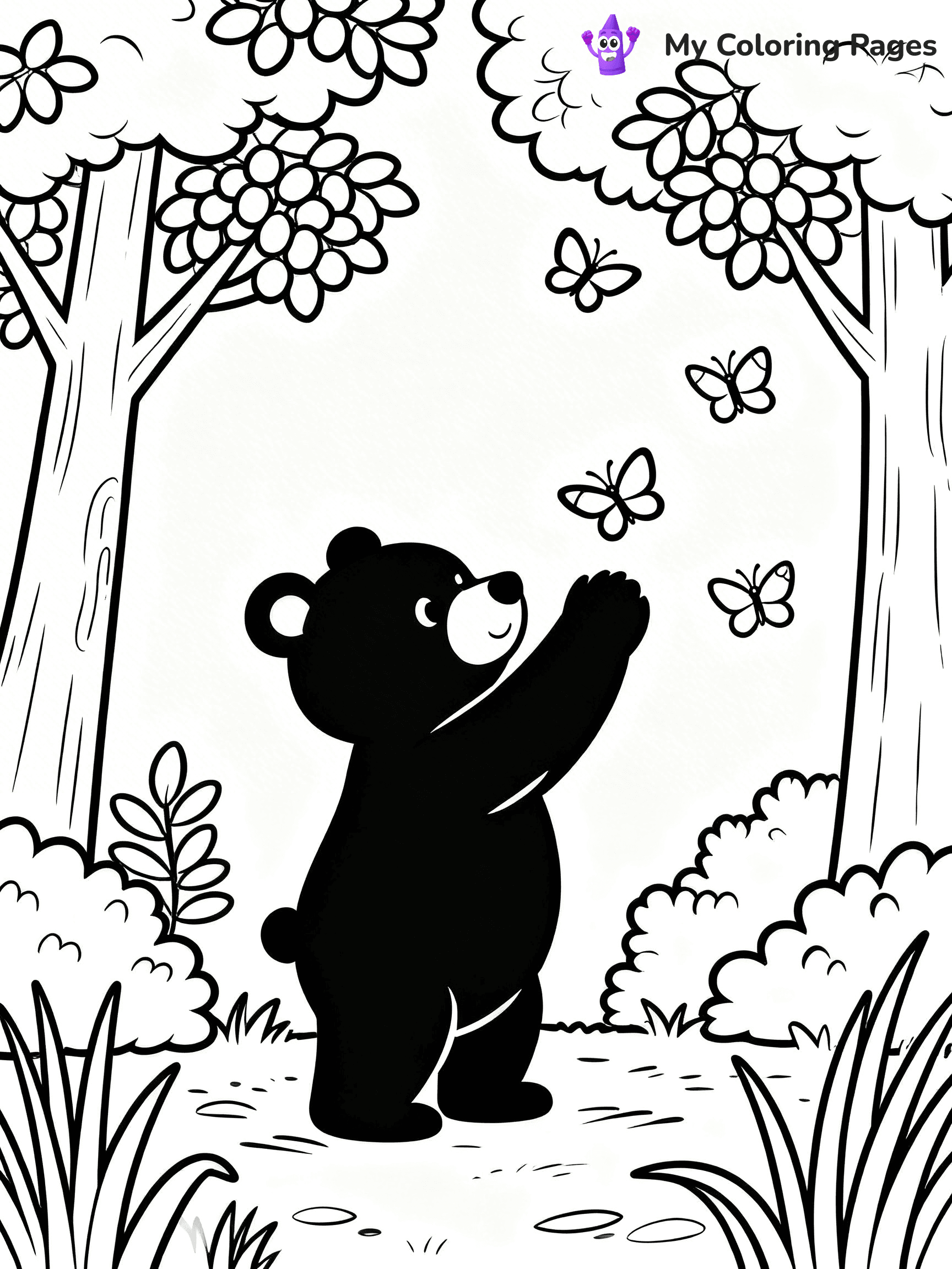 Black Bear Coloring Pages - 23