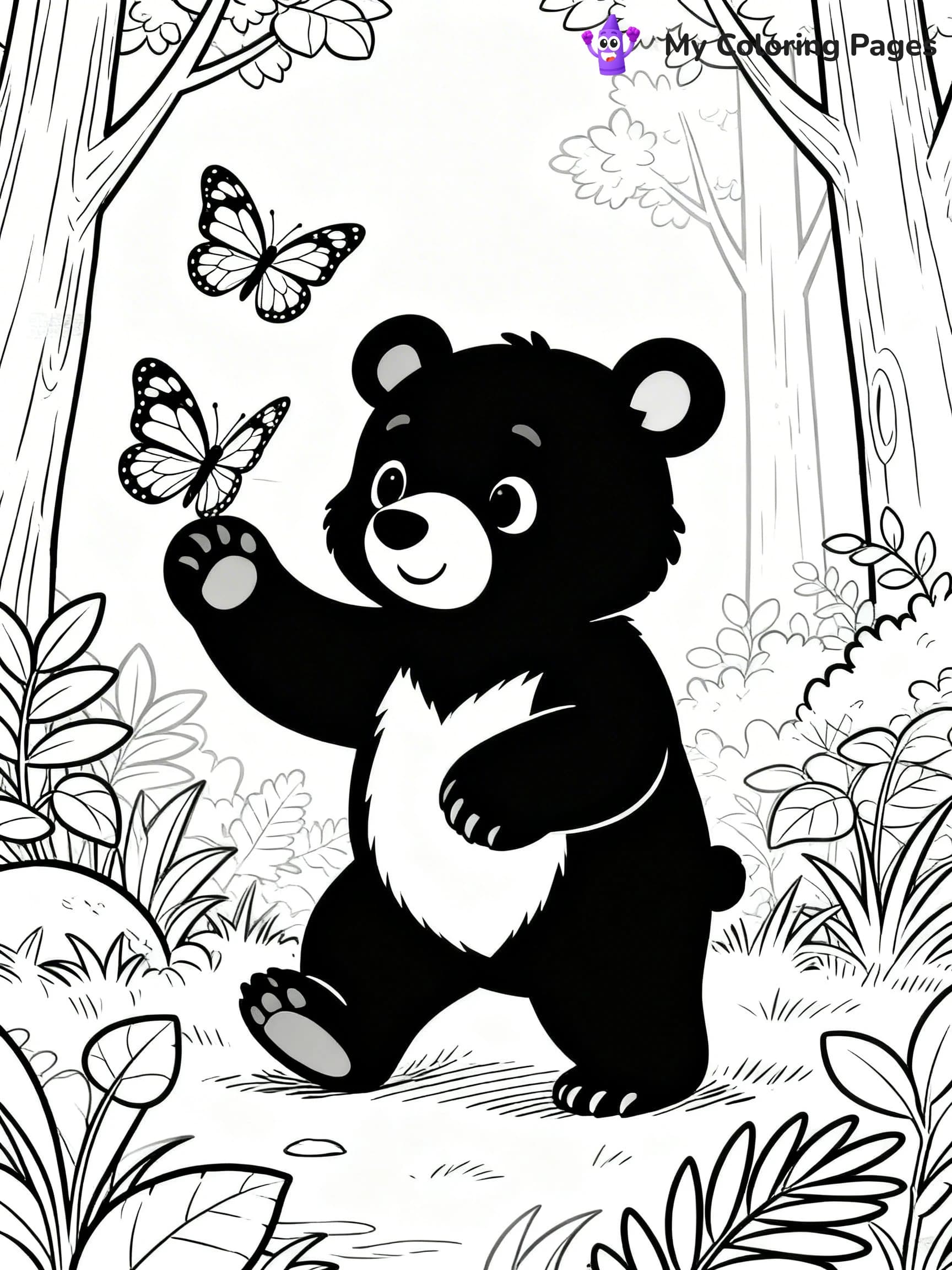 Black Bear Coloring Pages - 18
