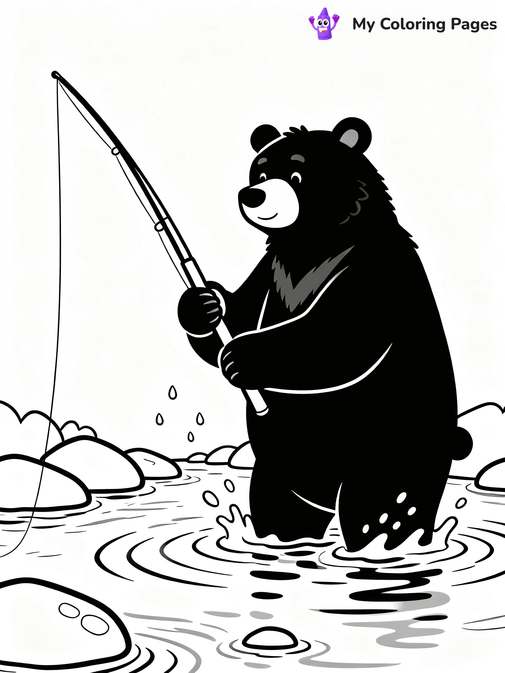 Black Bear Coloring Pages - 16