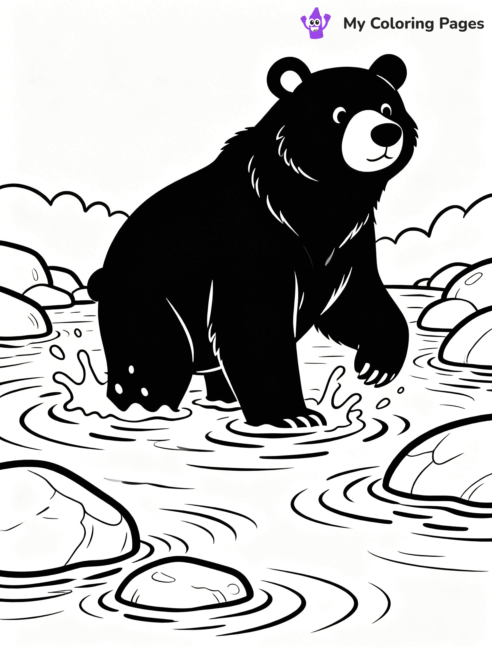 Black Bear Coloring Pages - 15