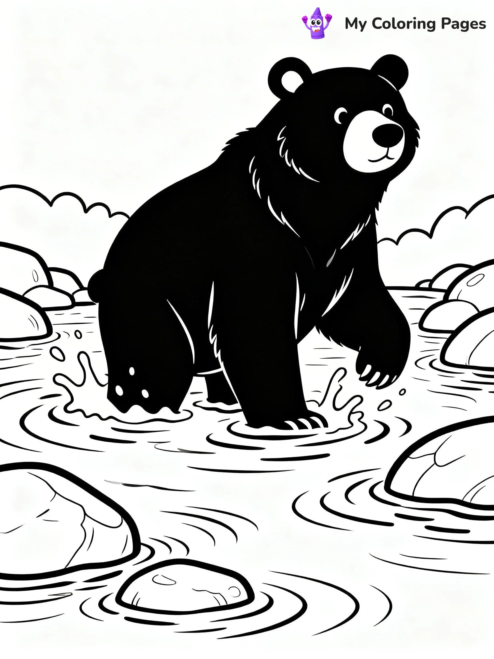 Black Bear Coloring Pages - 15