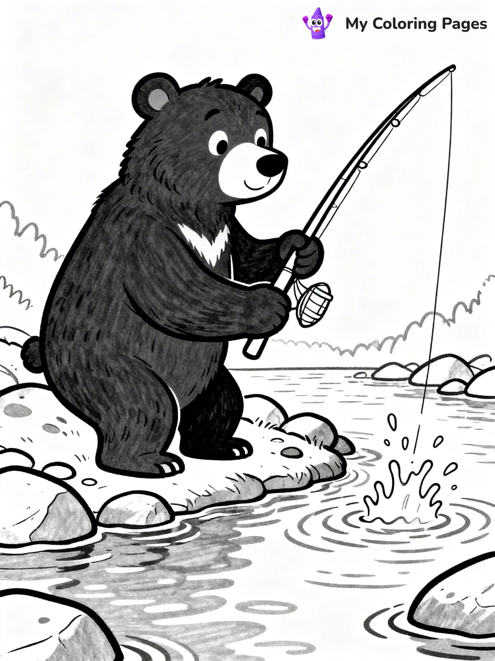 Black Bear Coloring Pages - 14