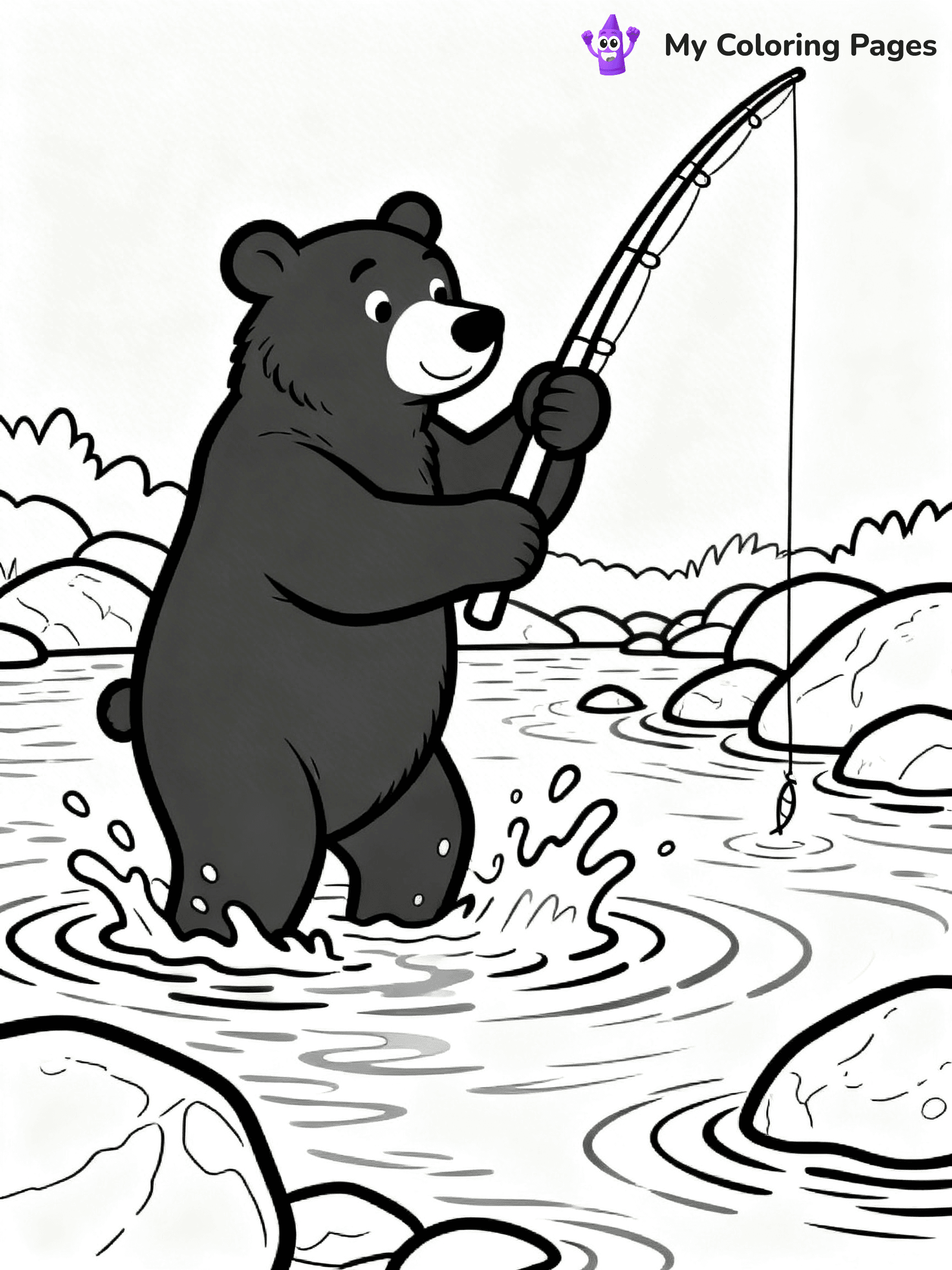 Black Bear Coloring Pages - 13