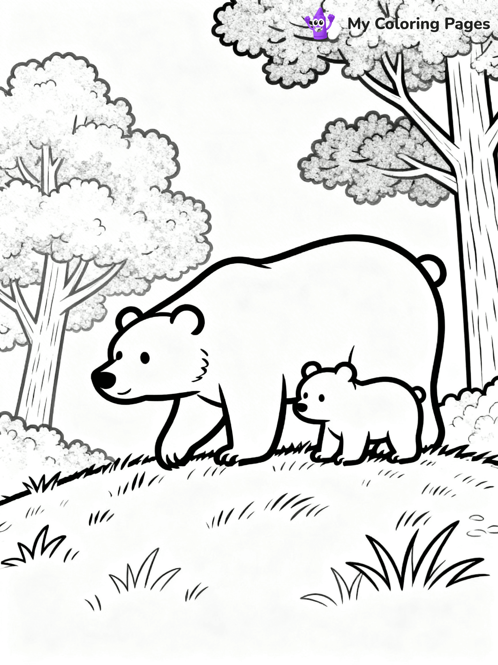 Black Bear Coloring Pages - 11