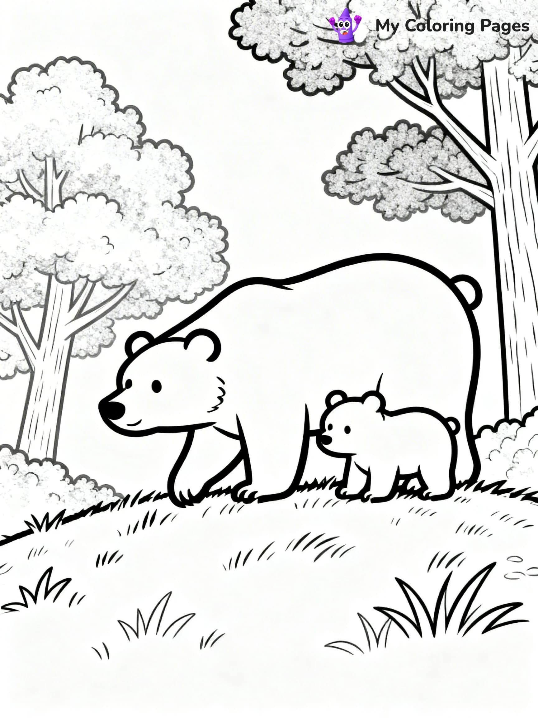 Black Bear Coloring Pages - 11