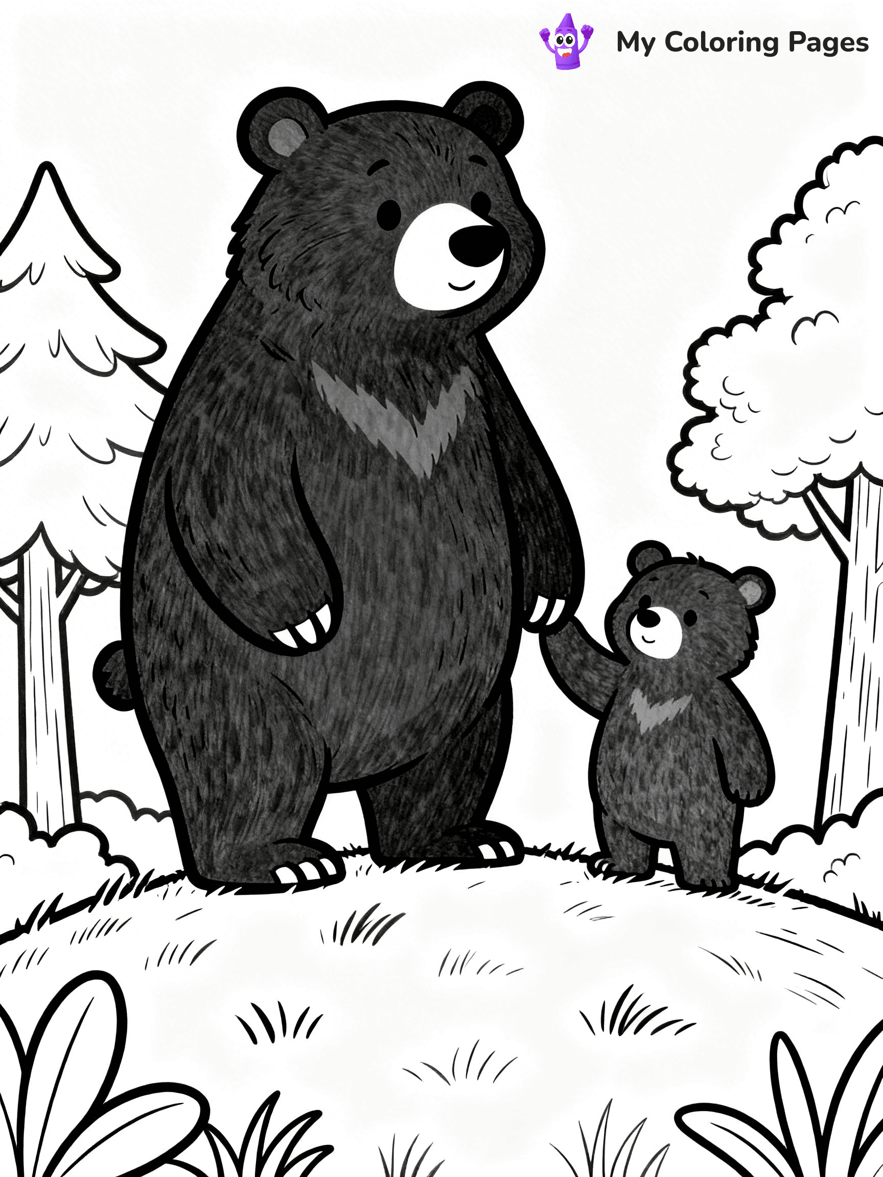 Black Bear Coloring Pages - 10