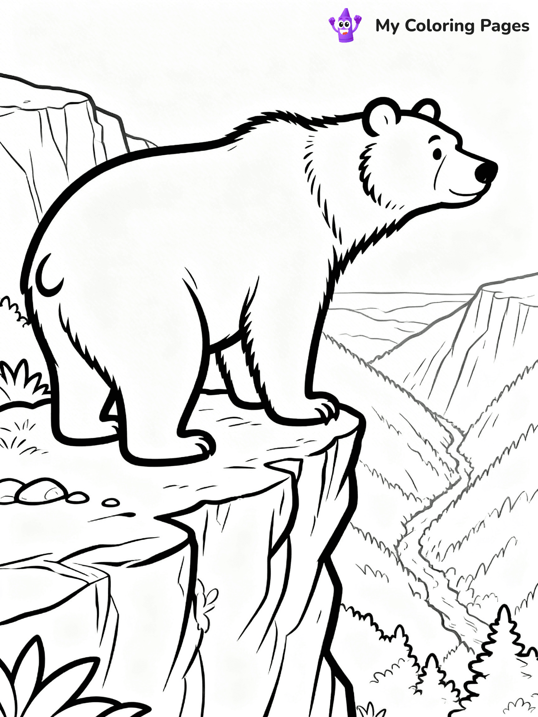 Black Bear Coloring Pages - 6