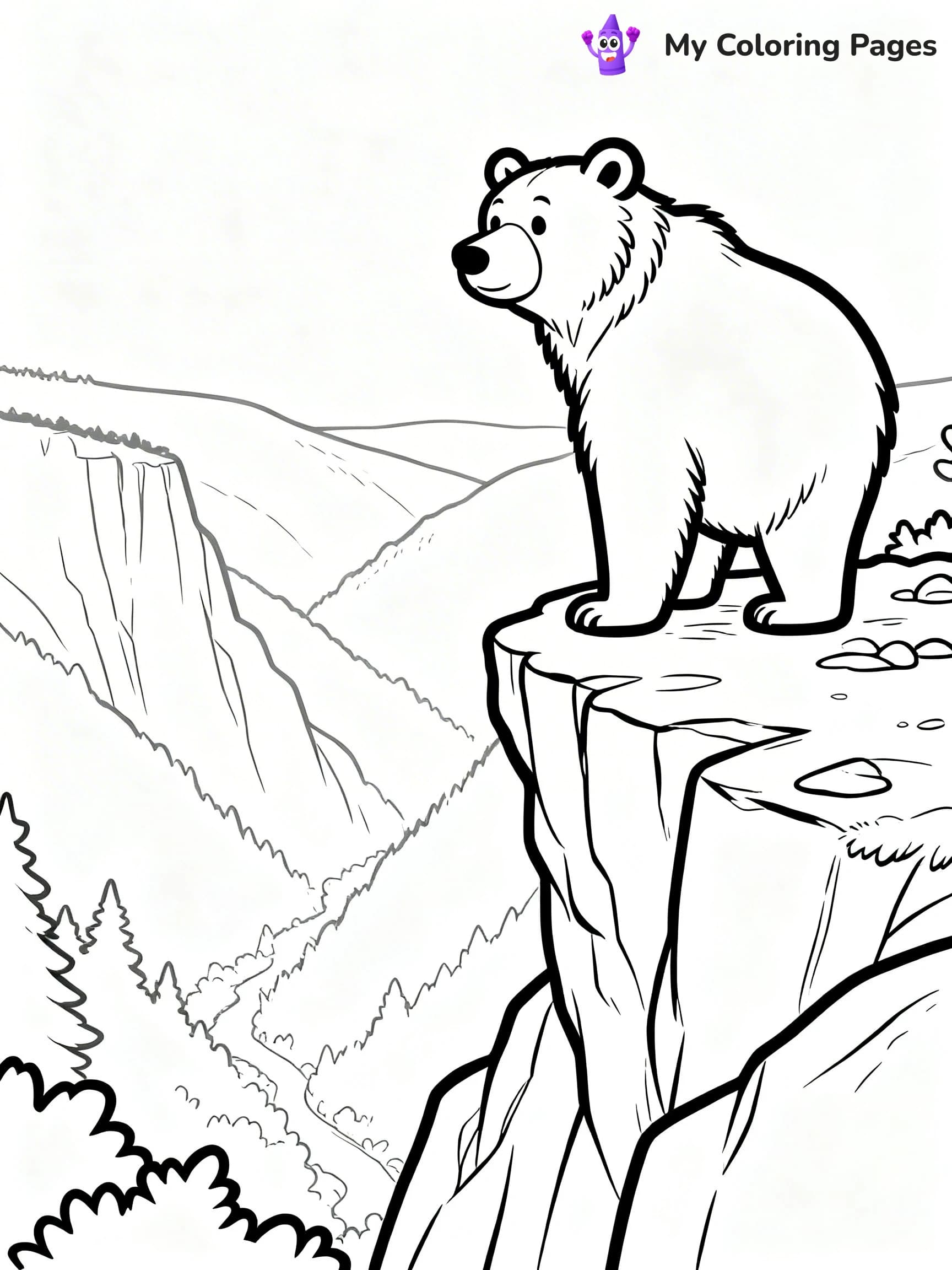 Black Bear Coloring Pages - 5