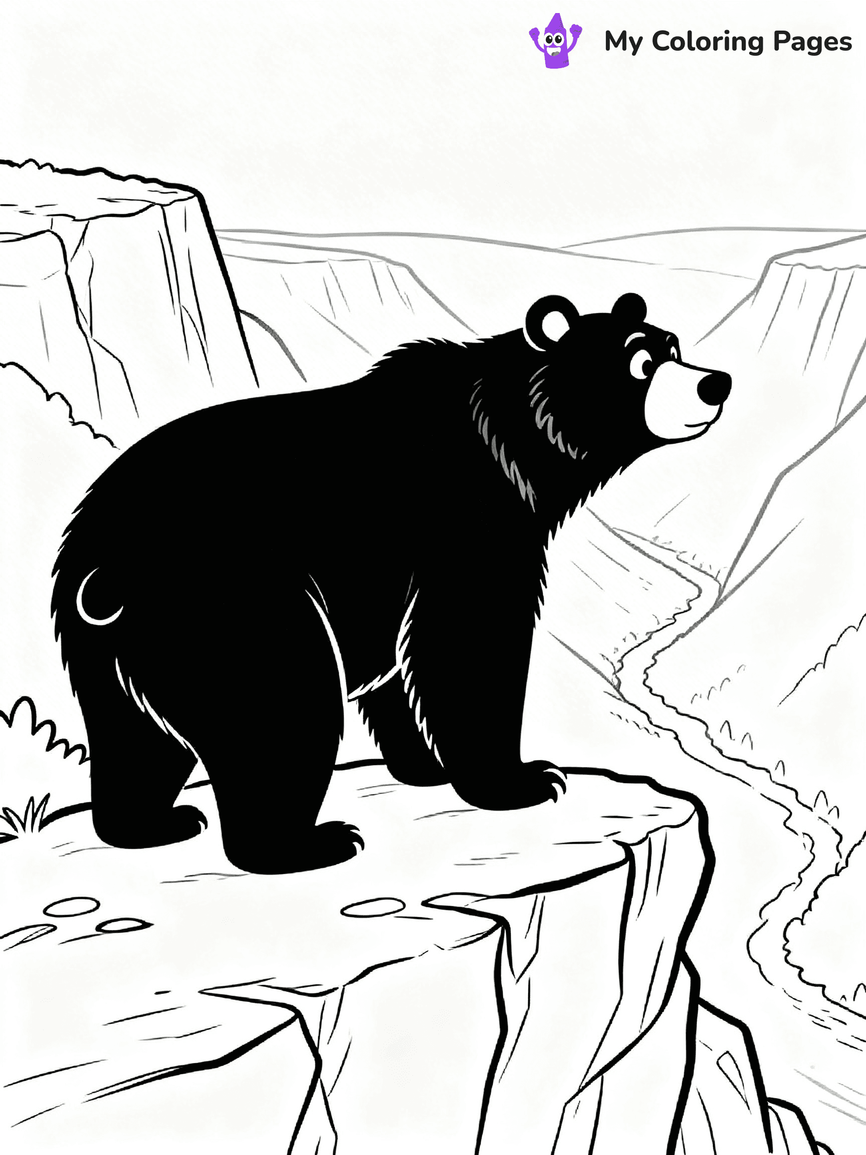 Black Bear Coloring Pages - 4