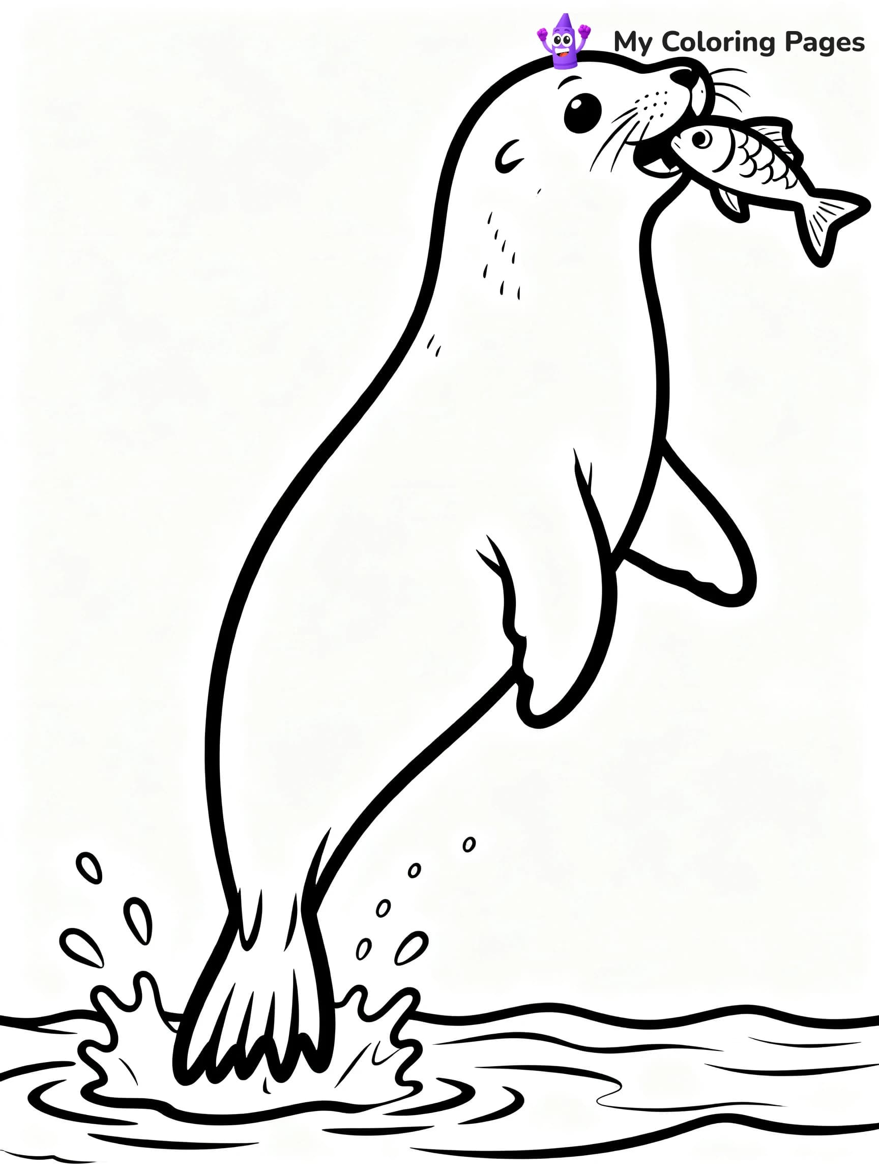 Seals Coloring Pages - 4