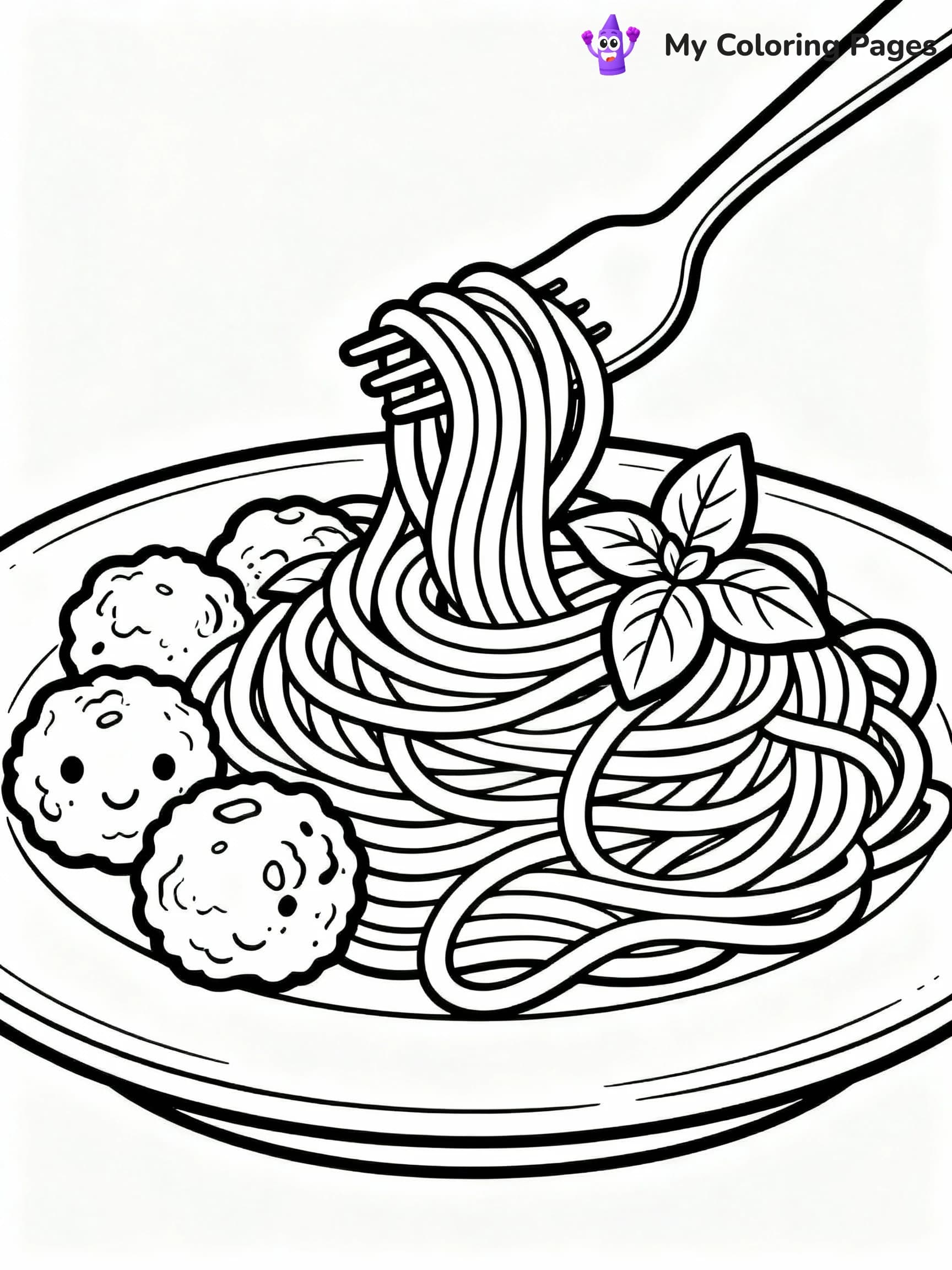 Food Coloring Pages - 1