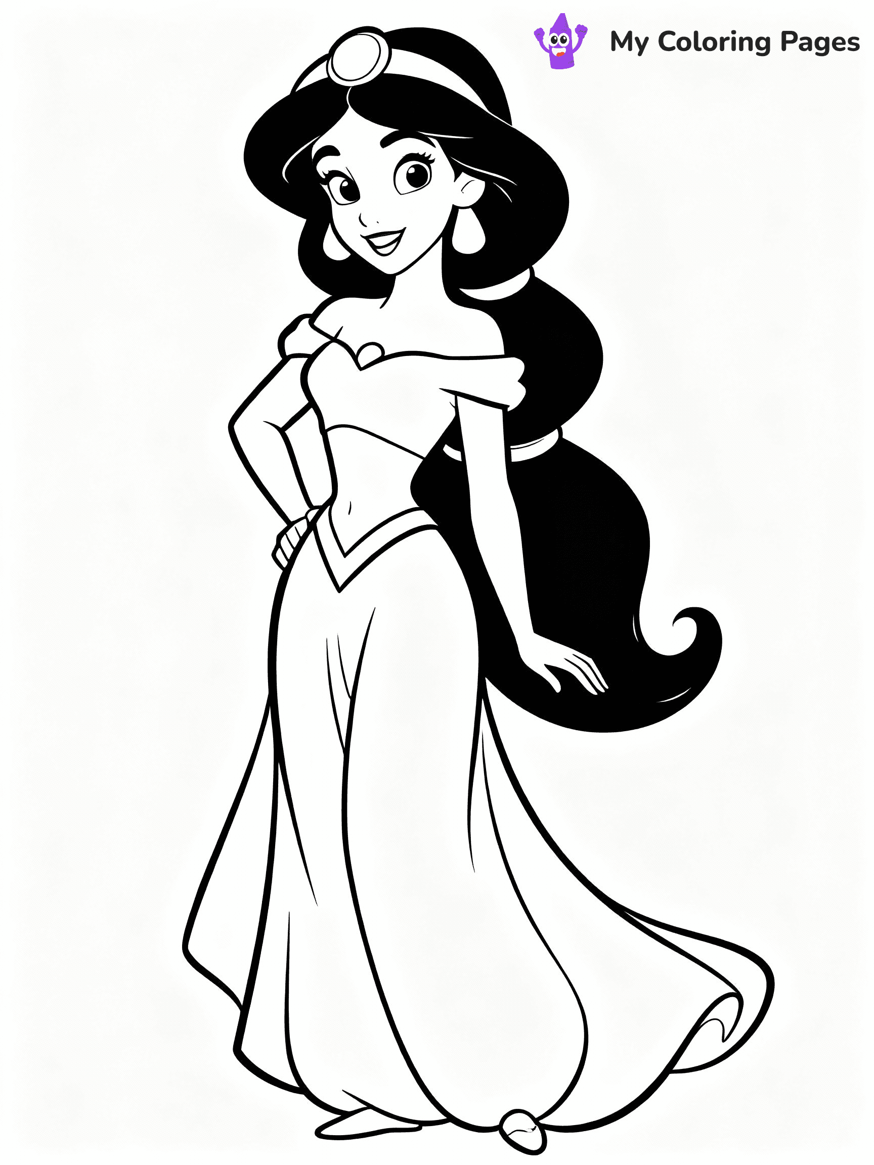 Jasmine Coloring Pages - 17