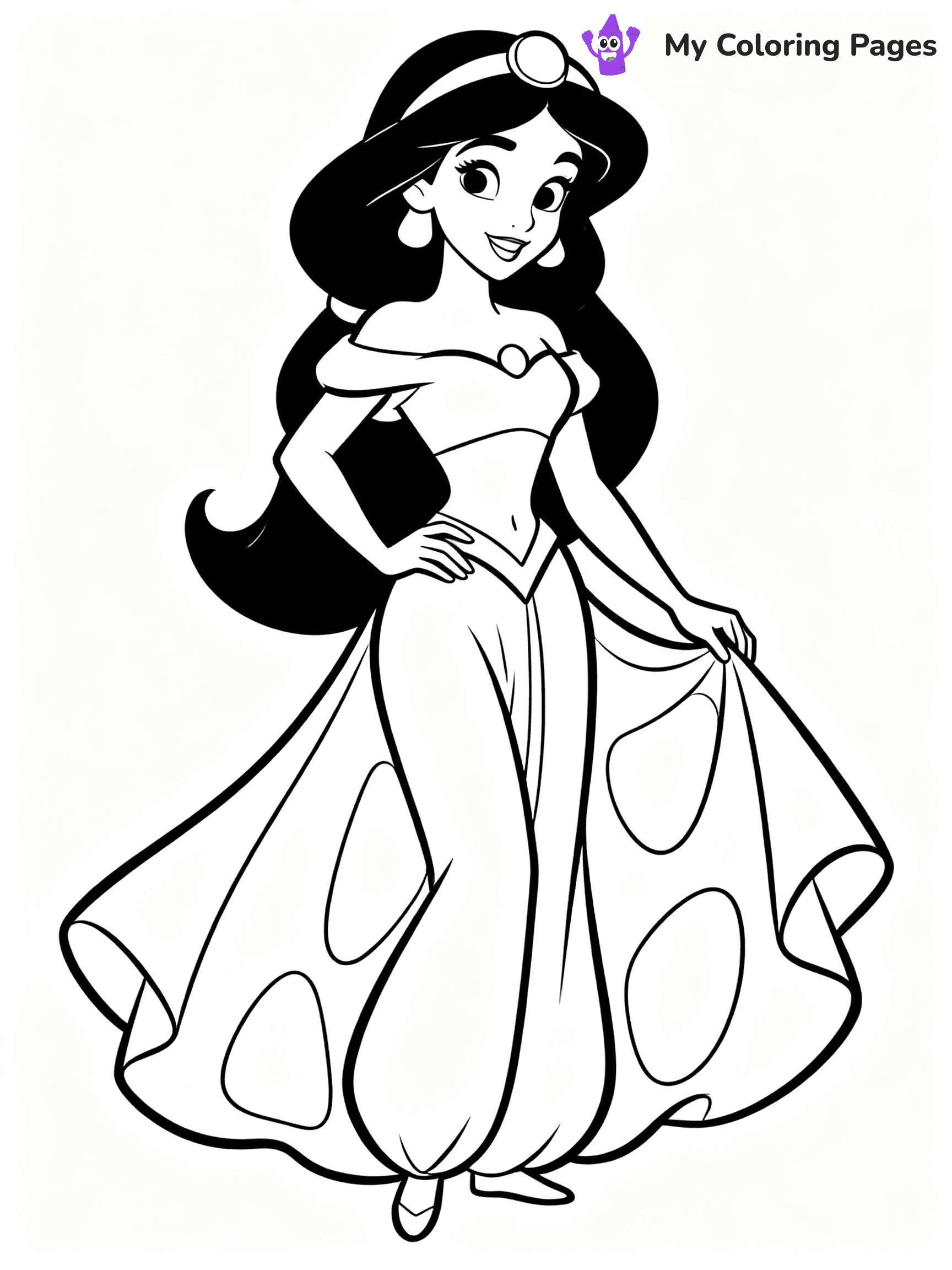 Jasmine Coloring Pages - 16