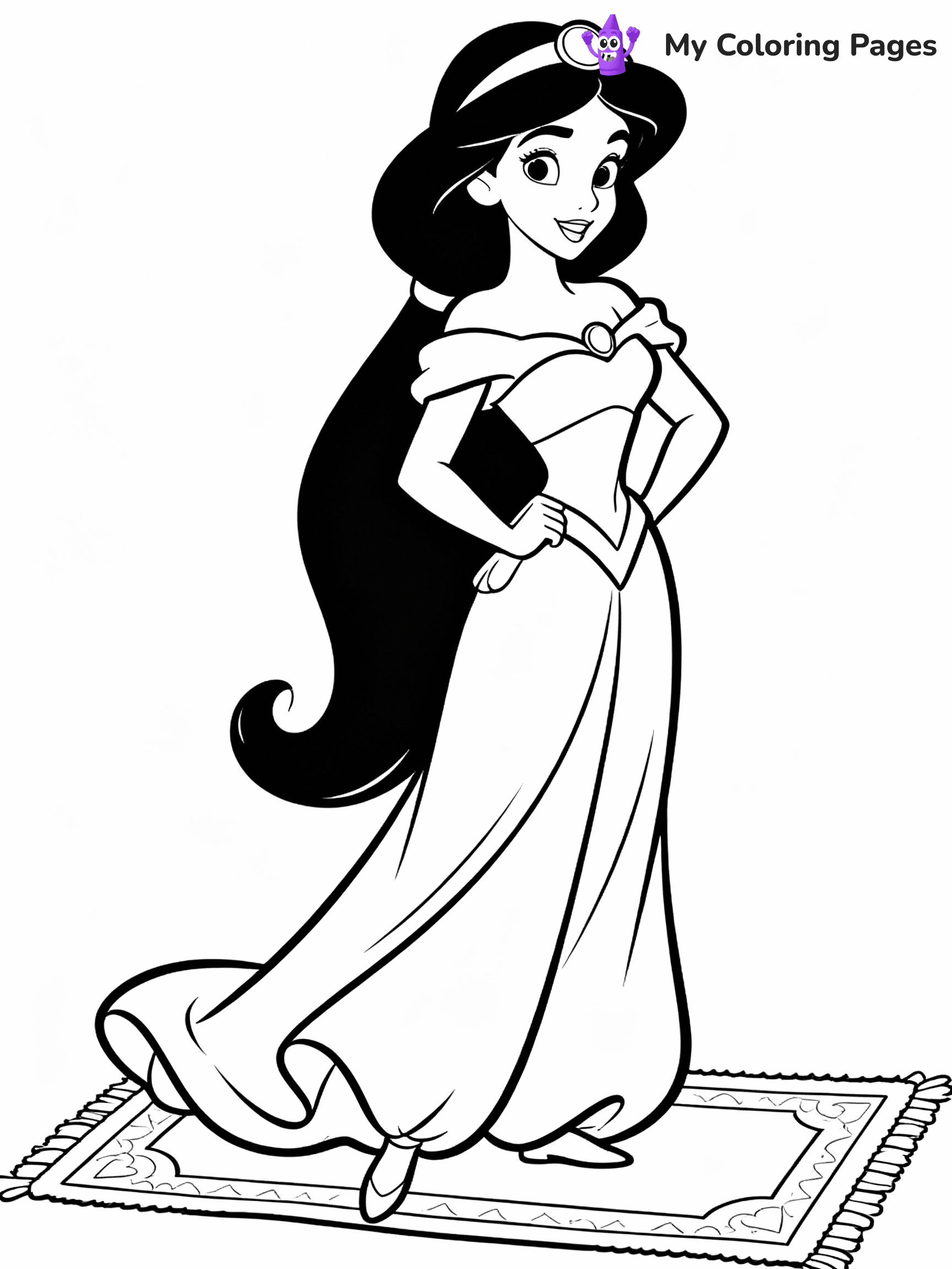 Jasmine Coloring Pages - 15